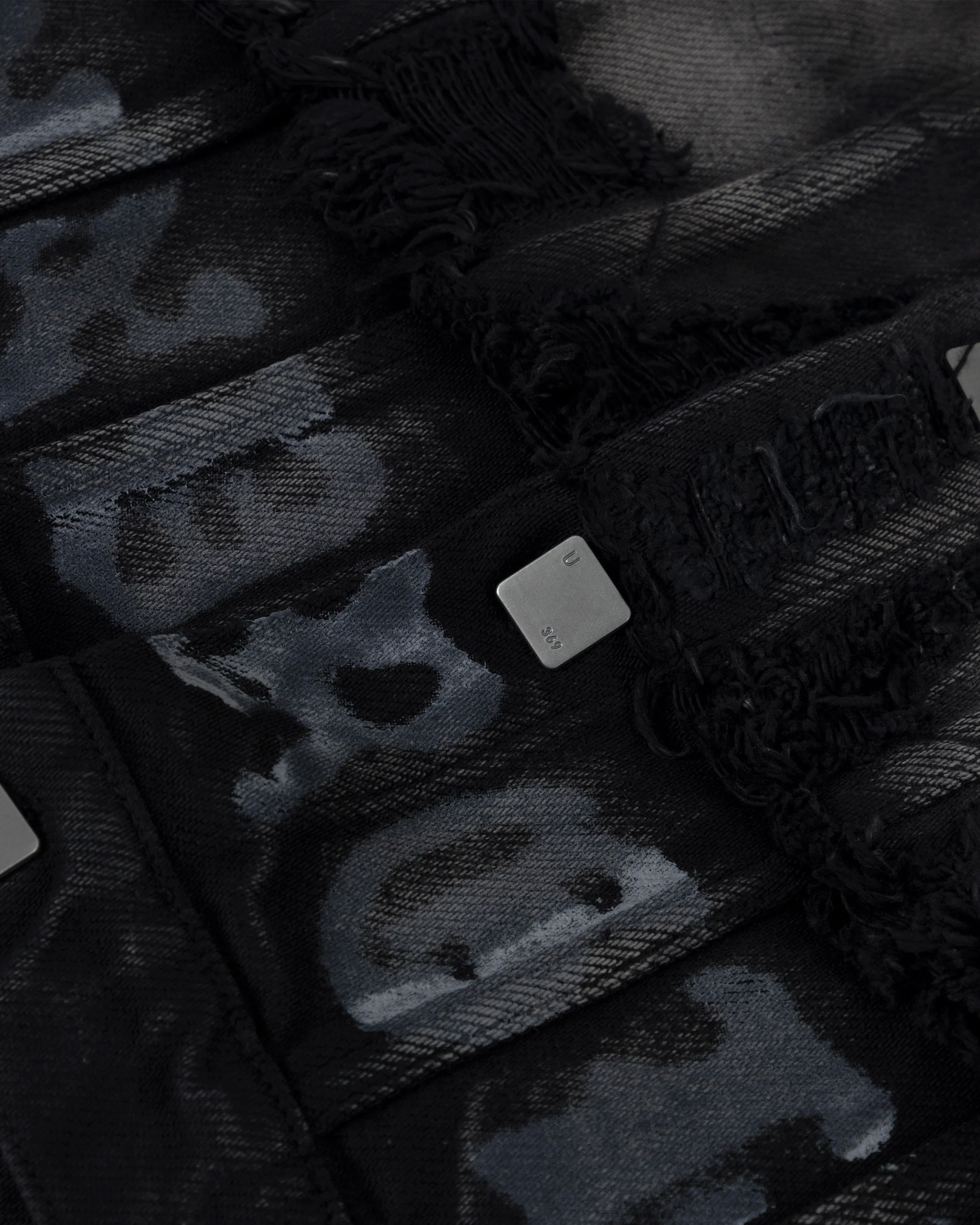 94' UNDRGLD Double Destroyed Jacket Vintage Gray - Image 4