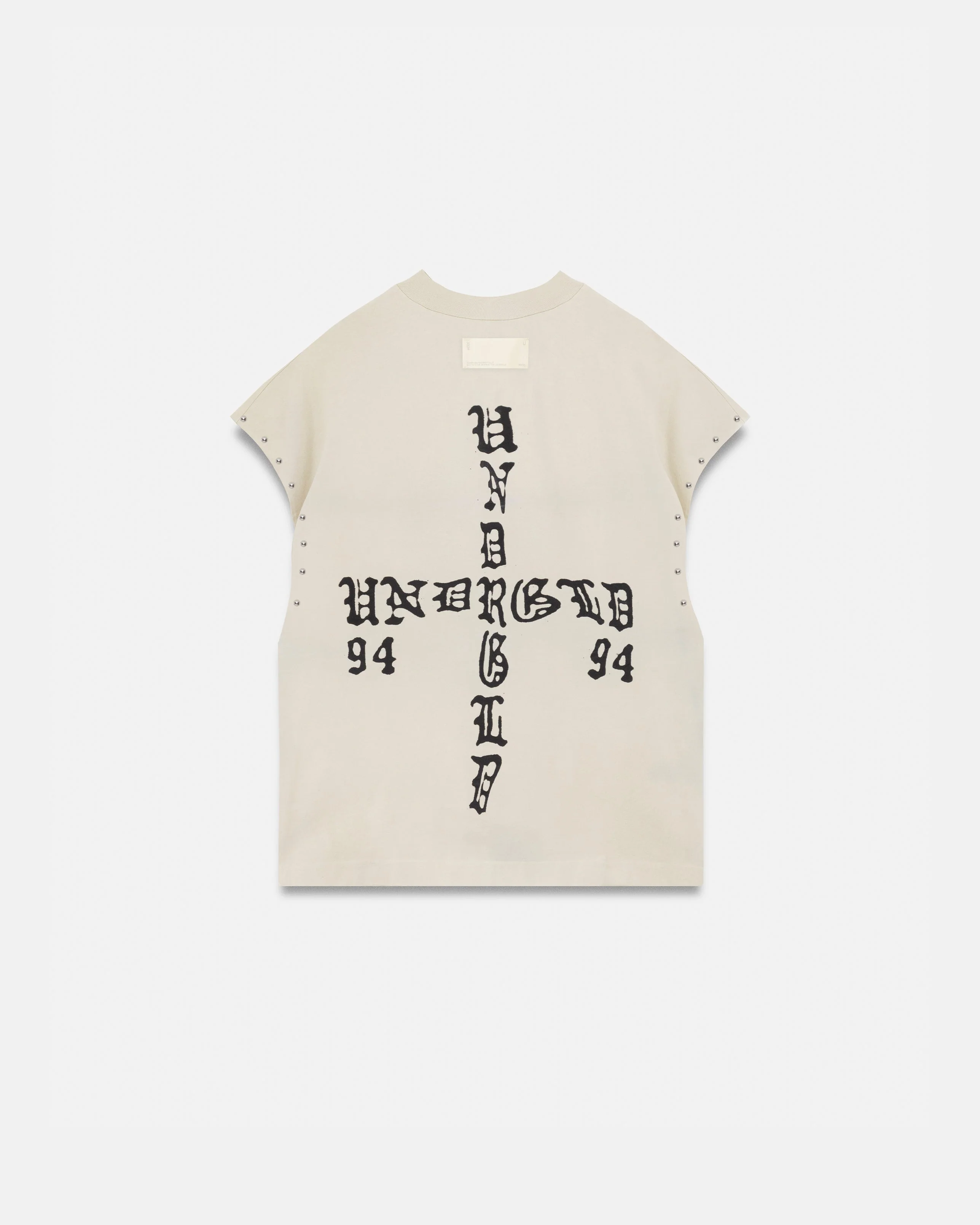 94' UNDRGLD Sleeveless Tshirt White - Image 3