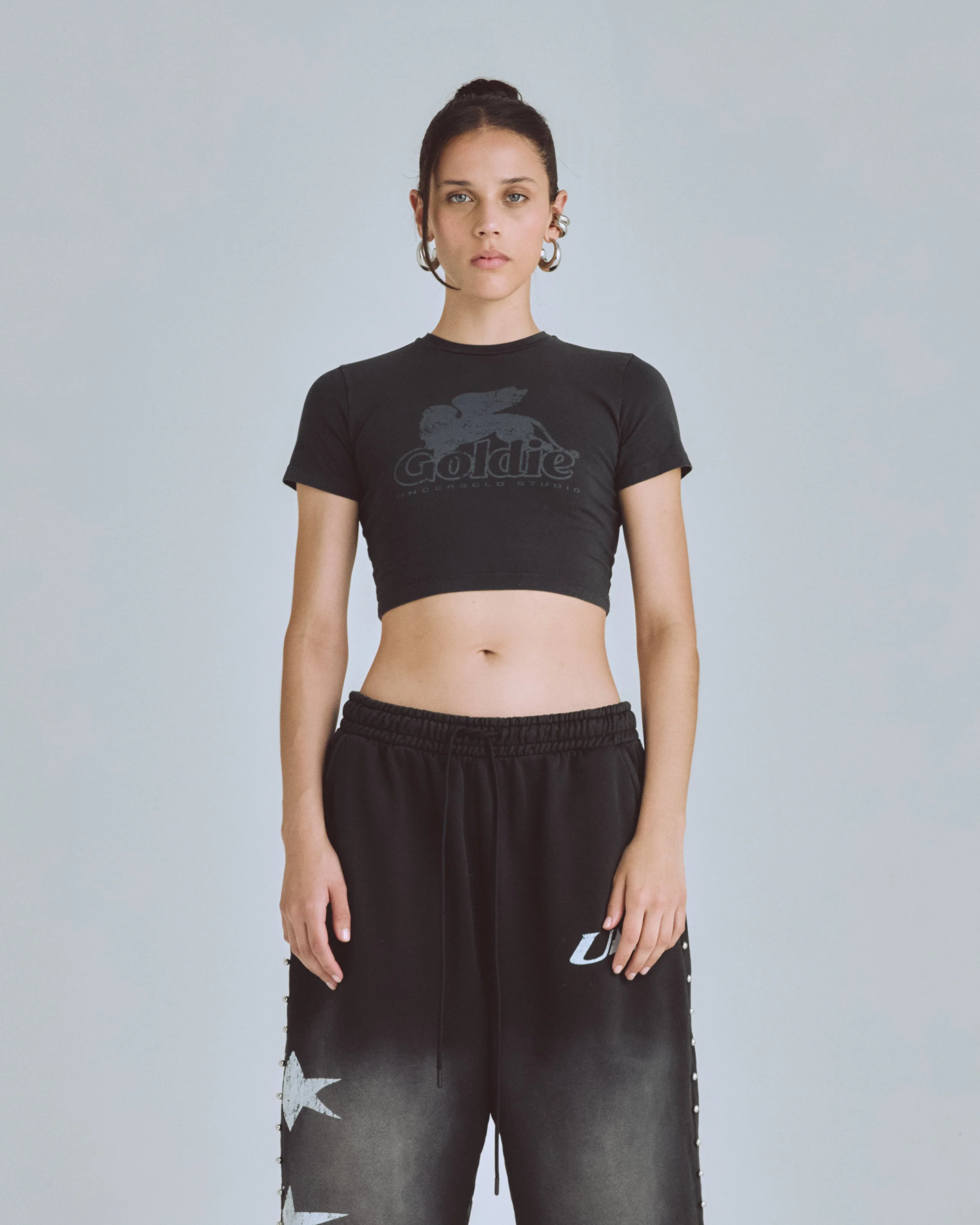 Agnus Dei UNDRGLD Baby Tee Vintage Black - Image 8