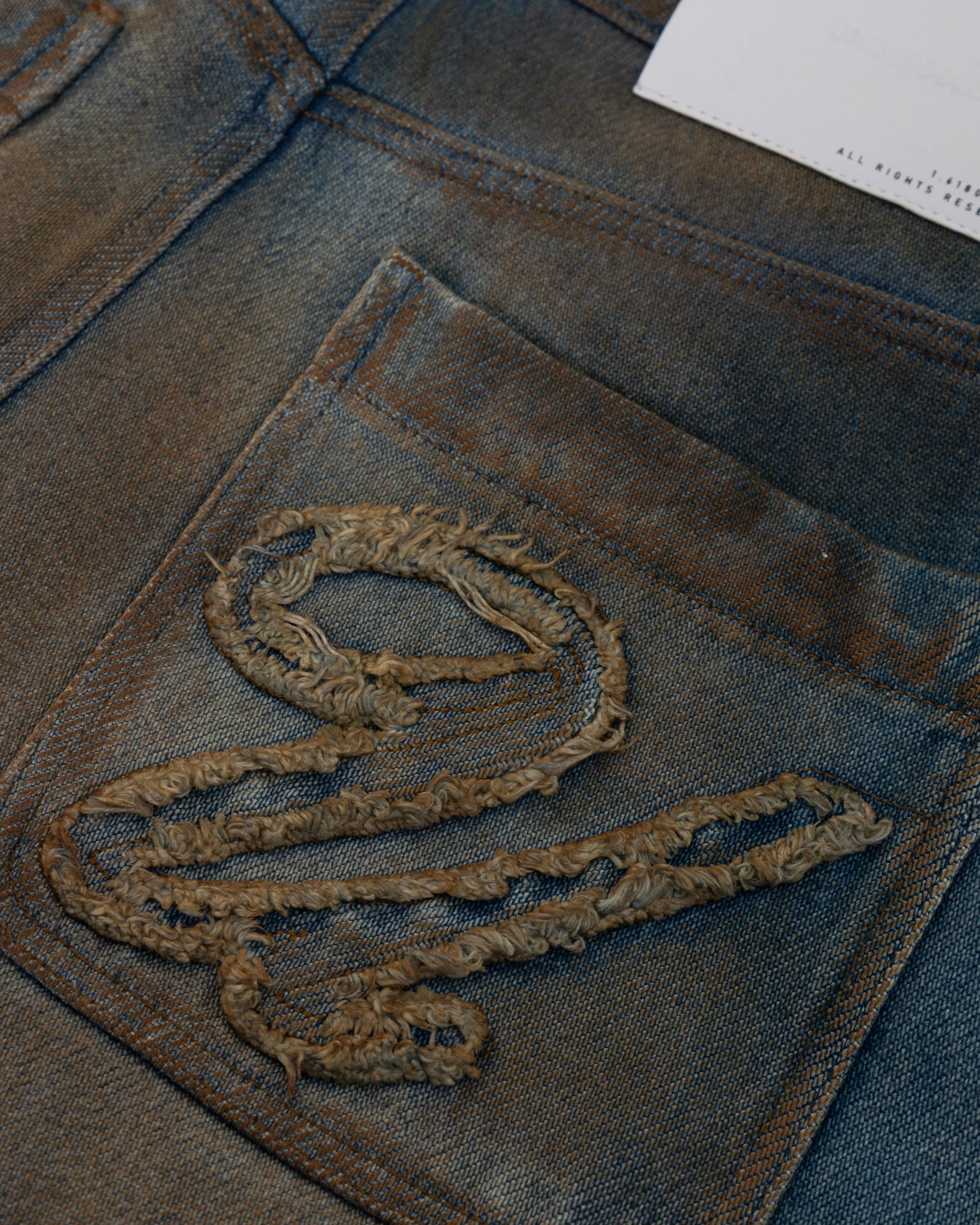 Agnus Dei Undrgld Wide Jean Muddy Blue - Image 6