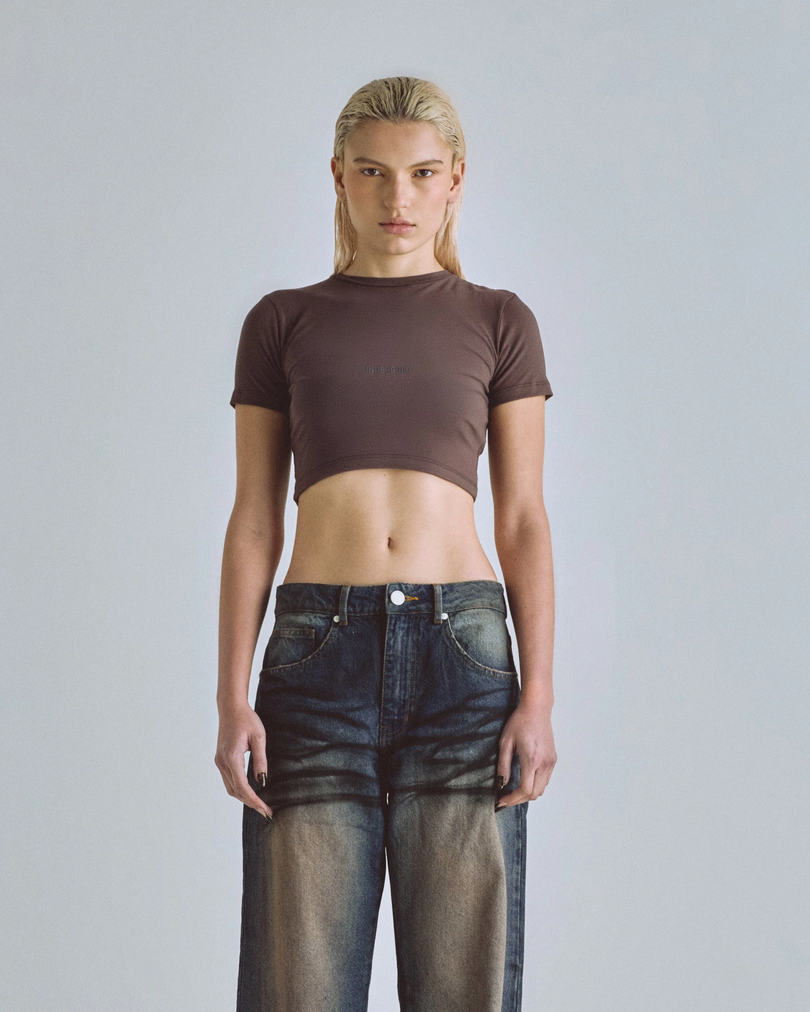 Basics Baby Tee Brown - Image 7