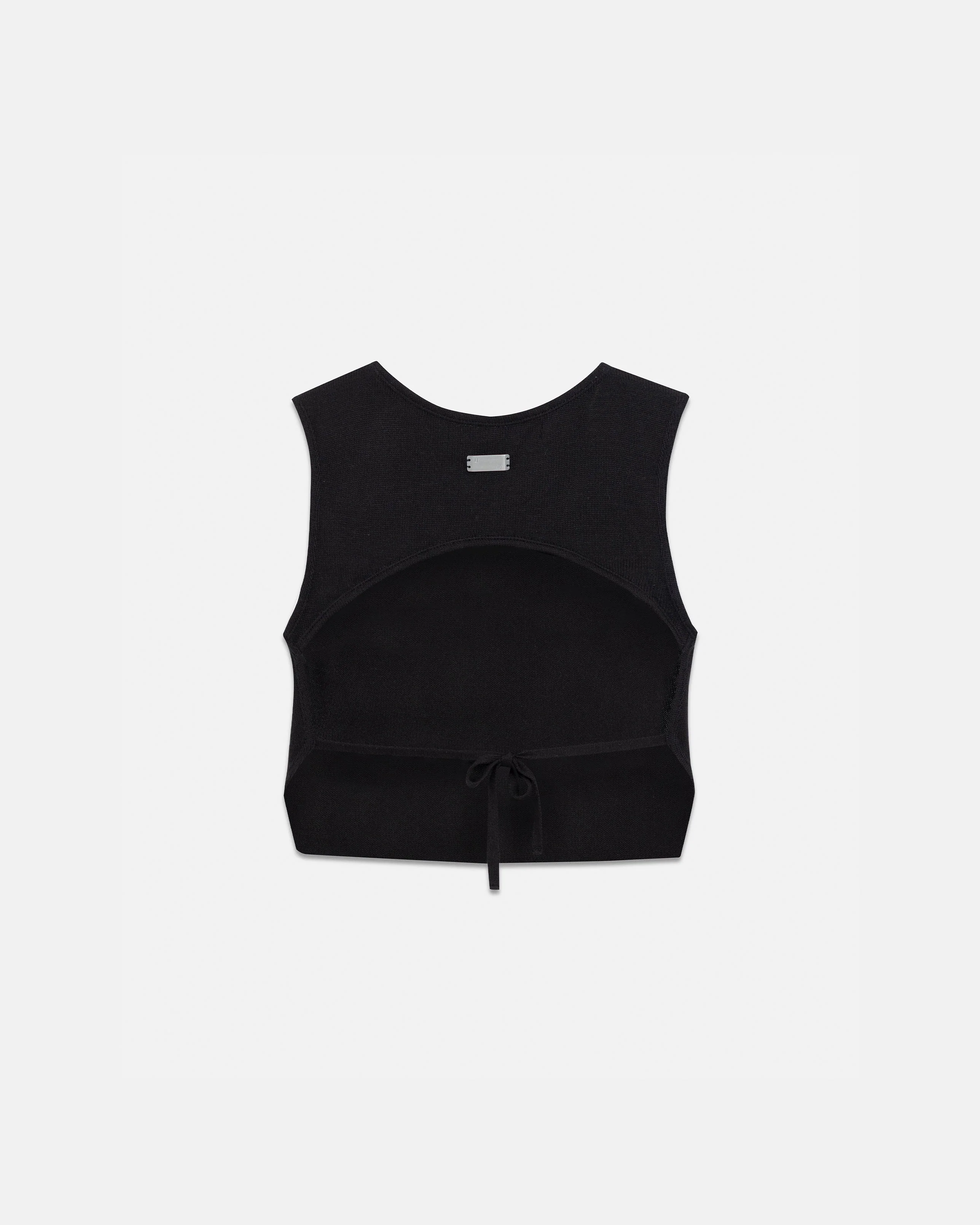 Basics Backless Knit Top Black - Image 3