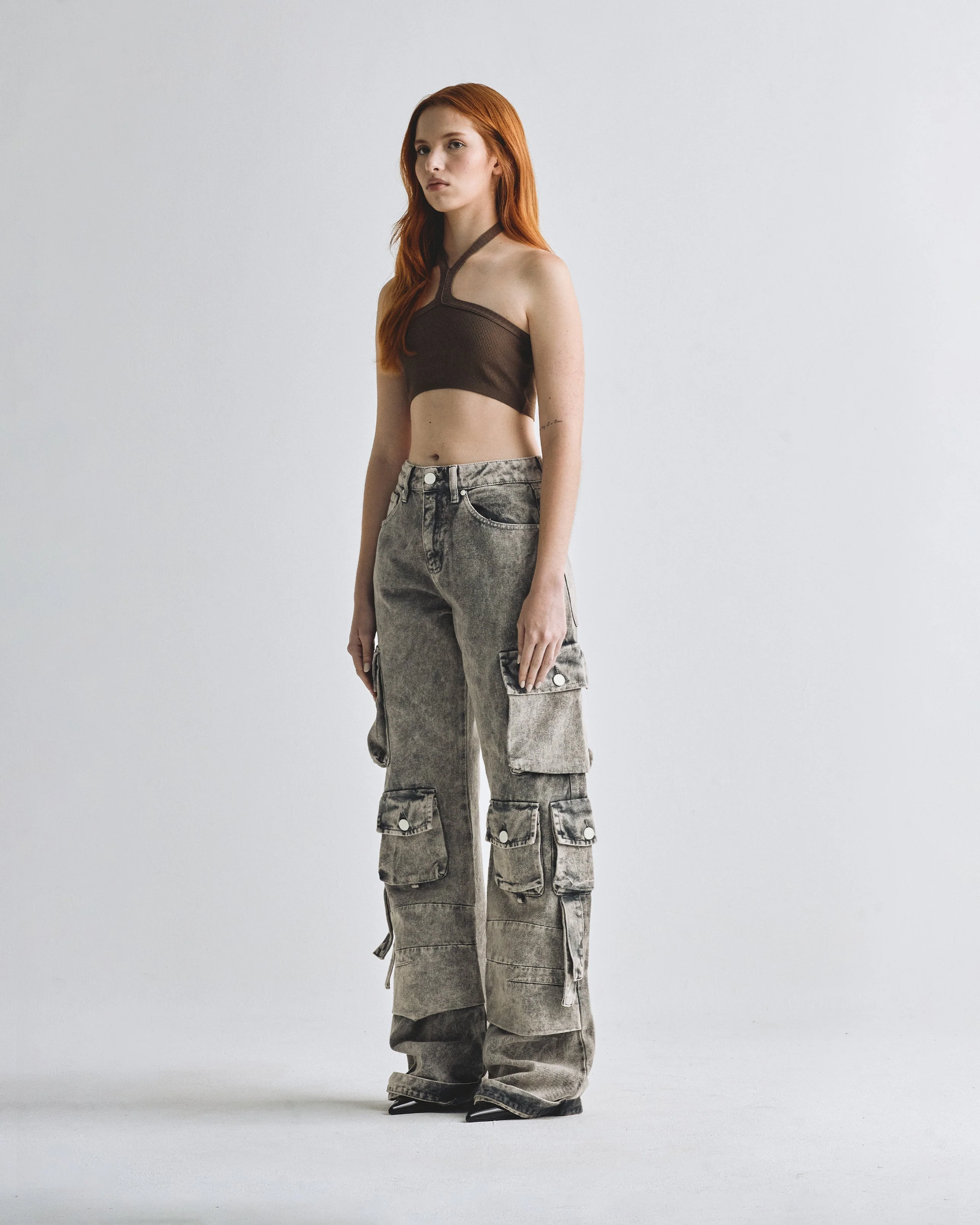 Basics Knit Top Brown - Image 4