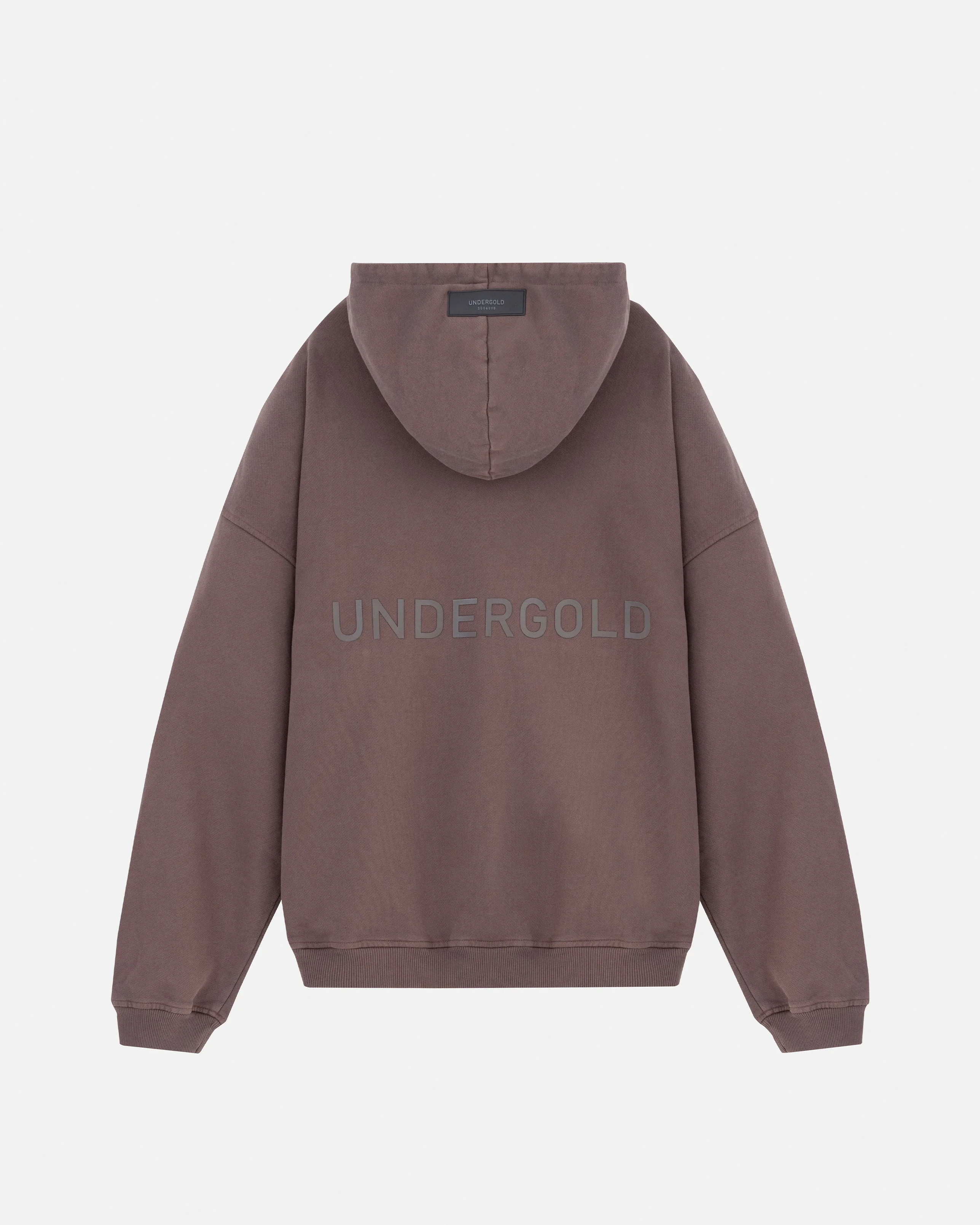 Line Logo Hoodie Brown - Image 3