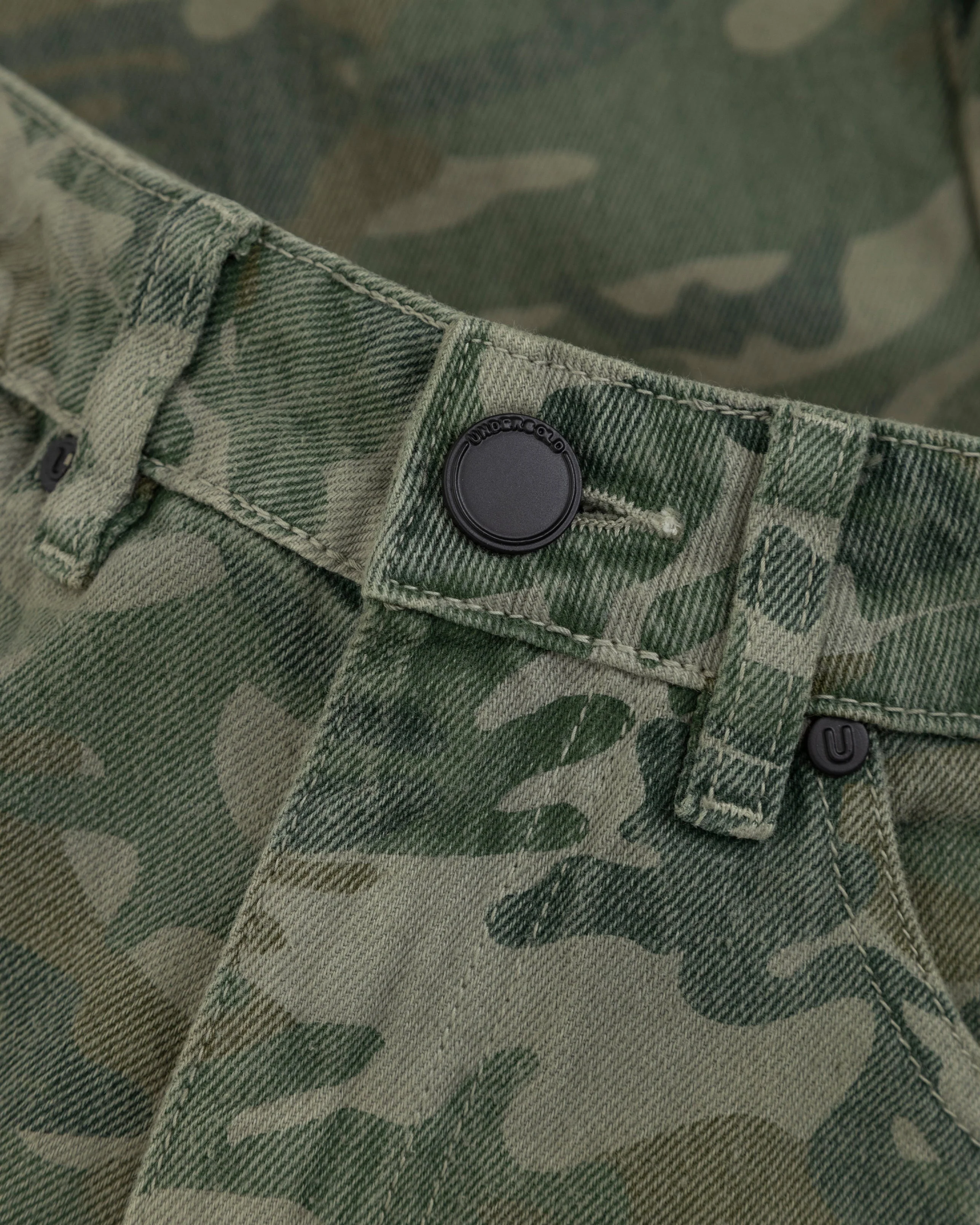 W Basics MultiPocket Cargo Jean Green Camo - Image 7