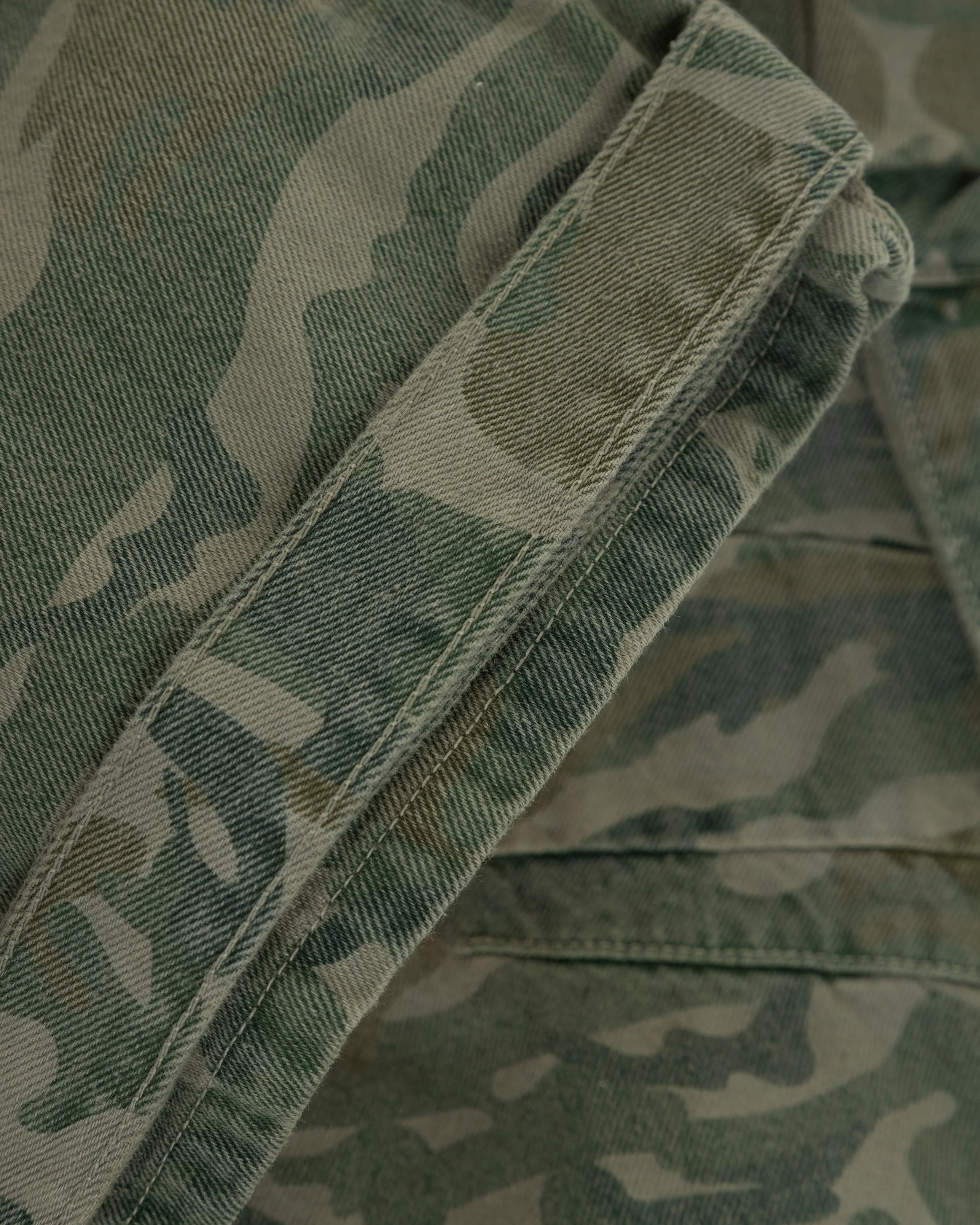 W Basics MultiPocket Cargo Jean Green Camo - Image 8