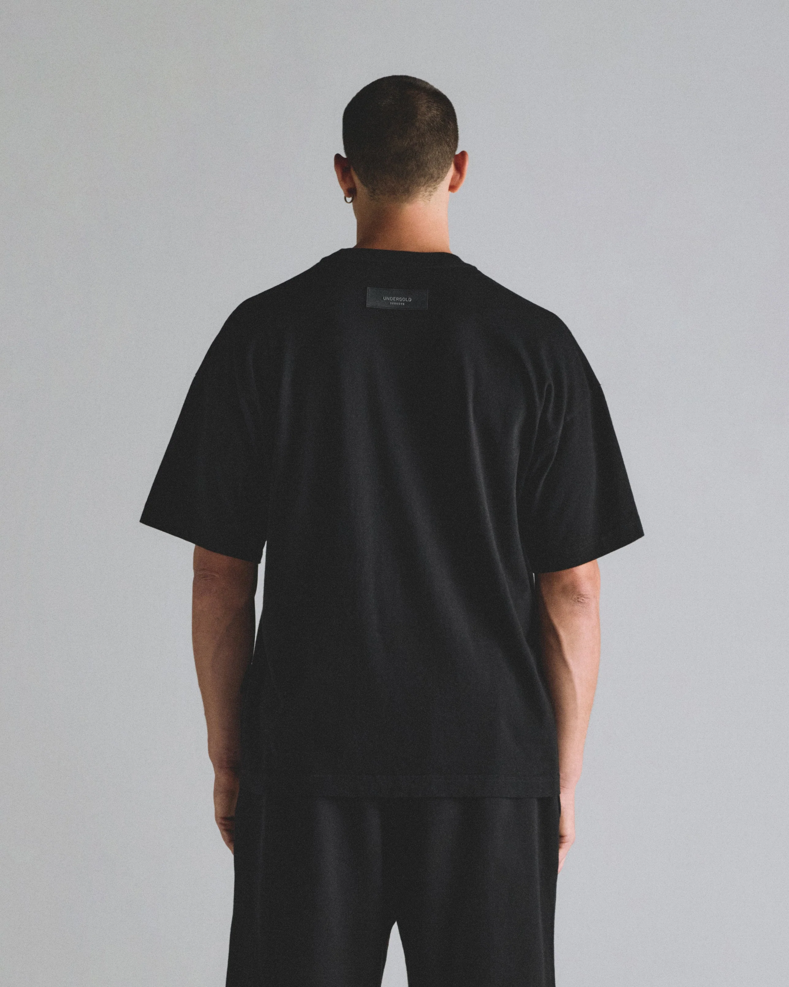 Basics Peached Undgld Tshirt Black - Image 7