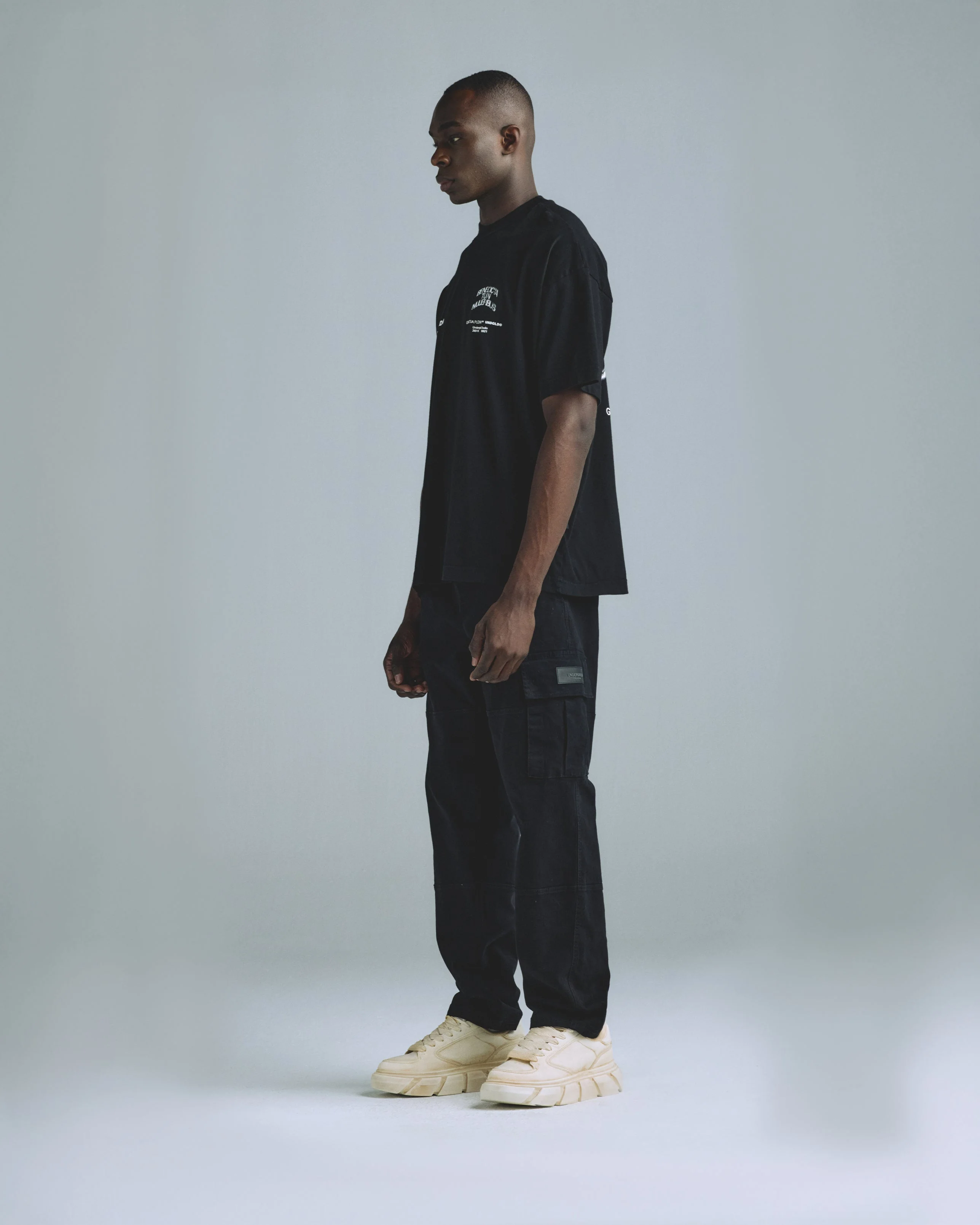 Basics Relaxed Cargo Pant Black - Image 5