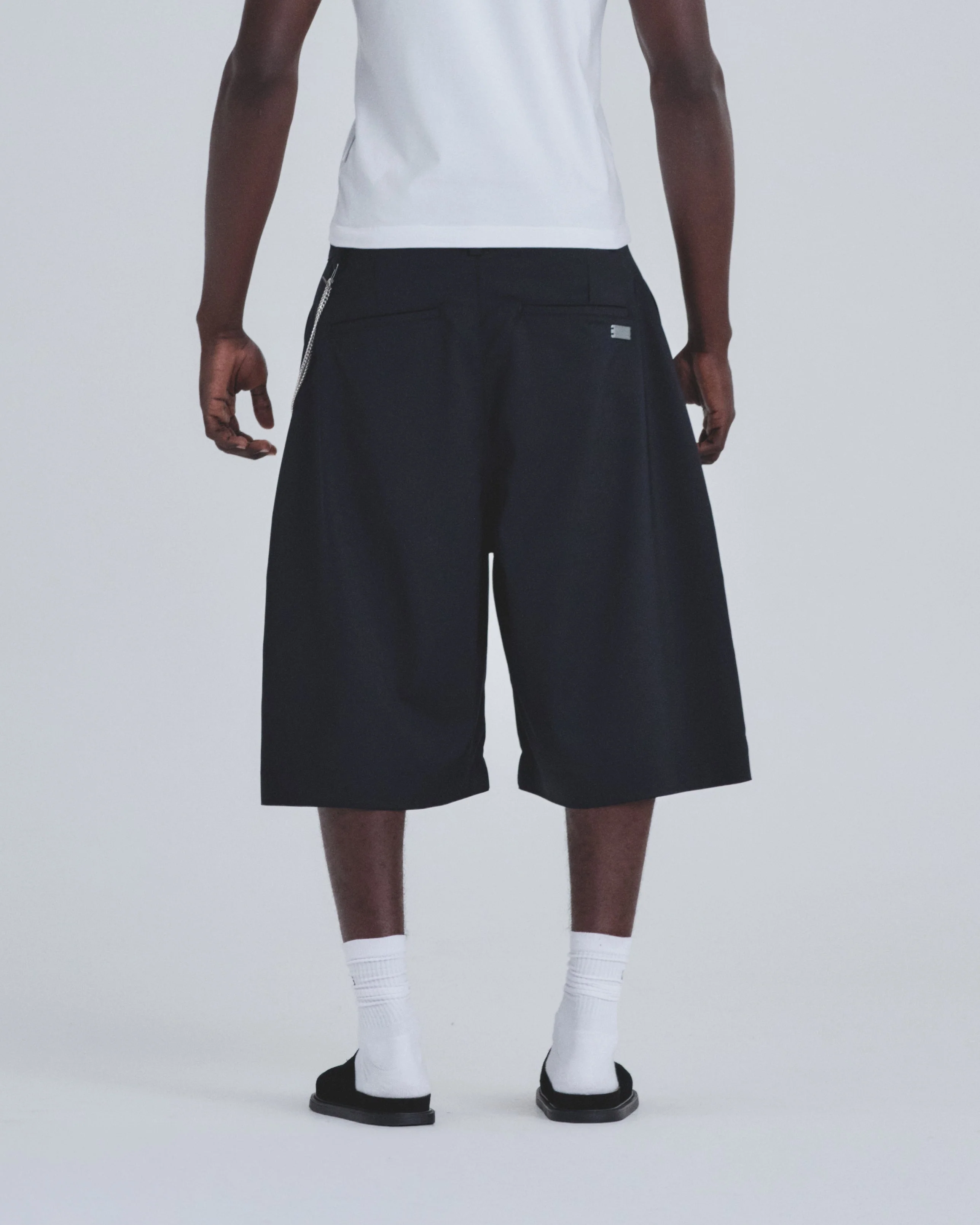 Basics Tailored Jorts Black - Image 7