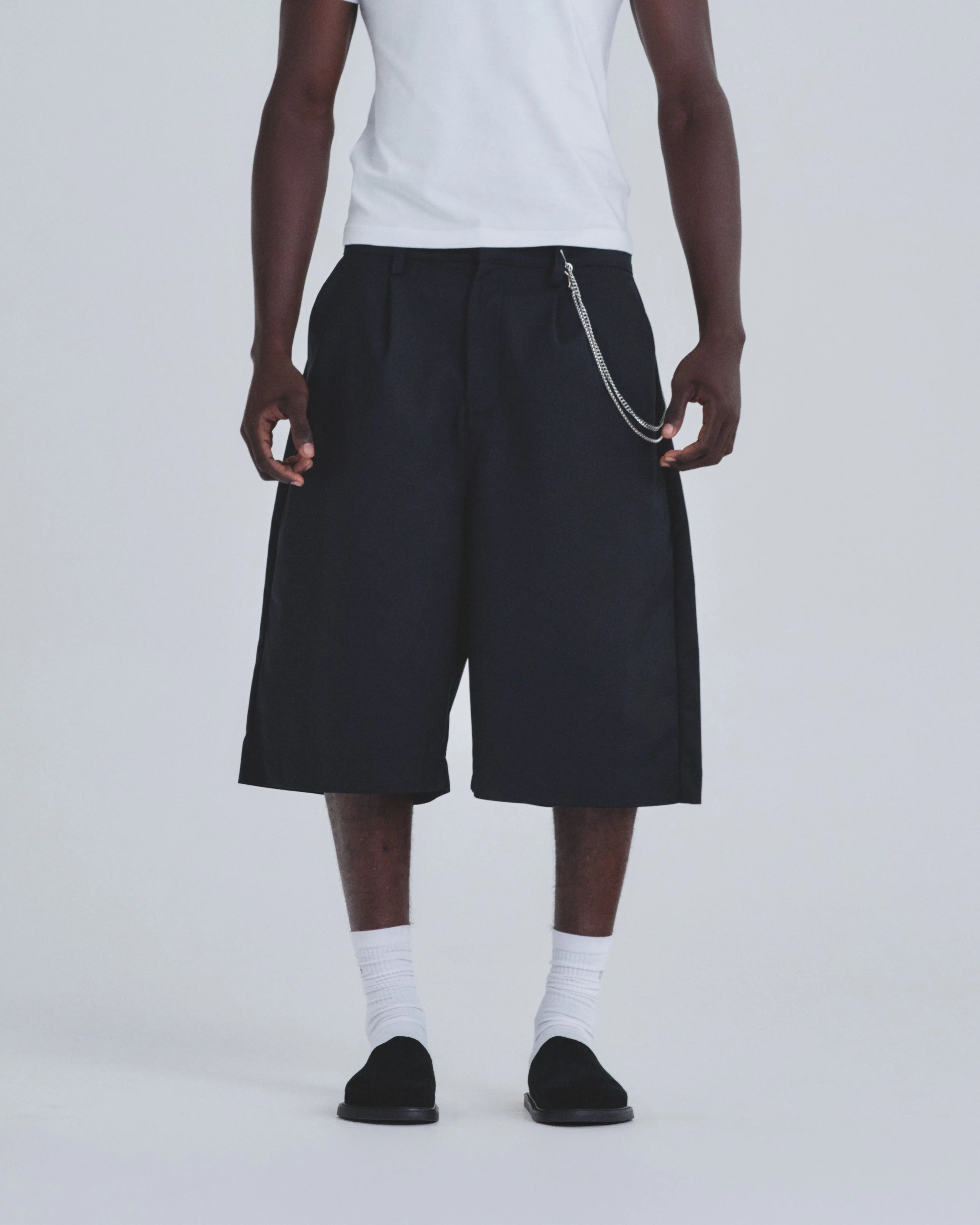 Basics Tailored Jorts Black - Image 8