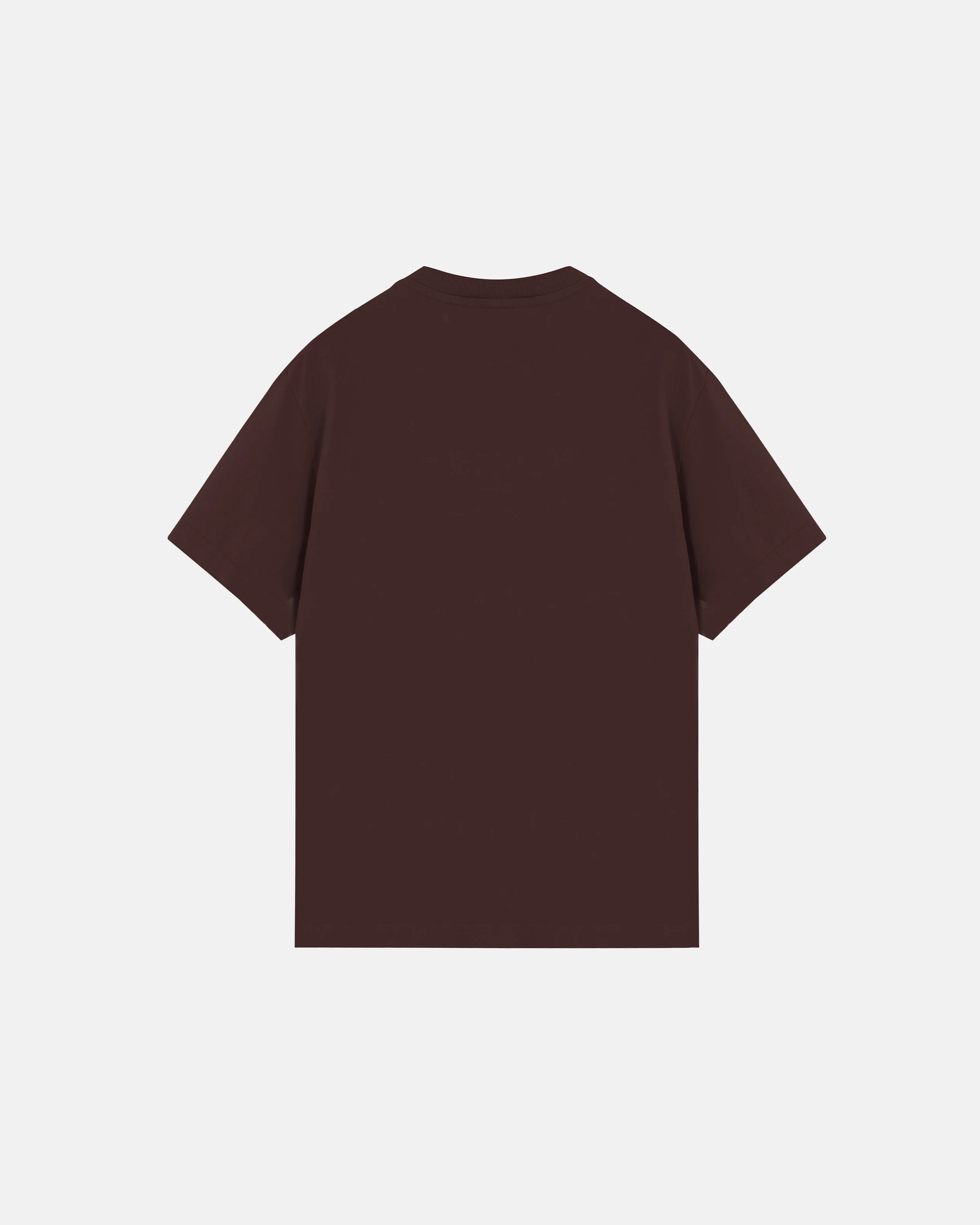 Basics Tiny Logo Regular Fit Tshirt Brown - Image 3