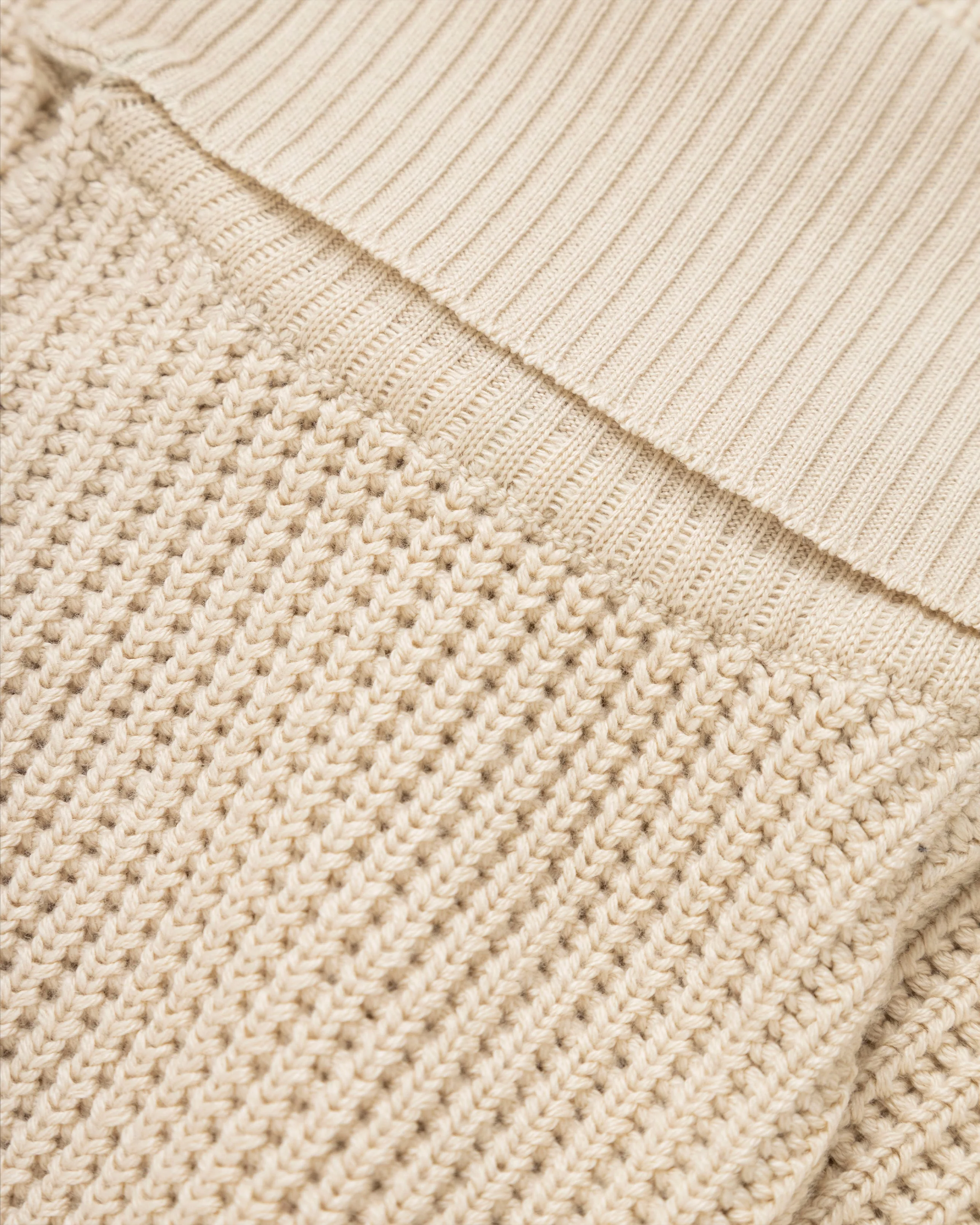 Basics Turtleneck Knitted Dress Cream - Image 4