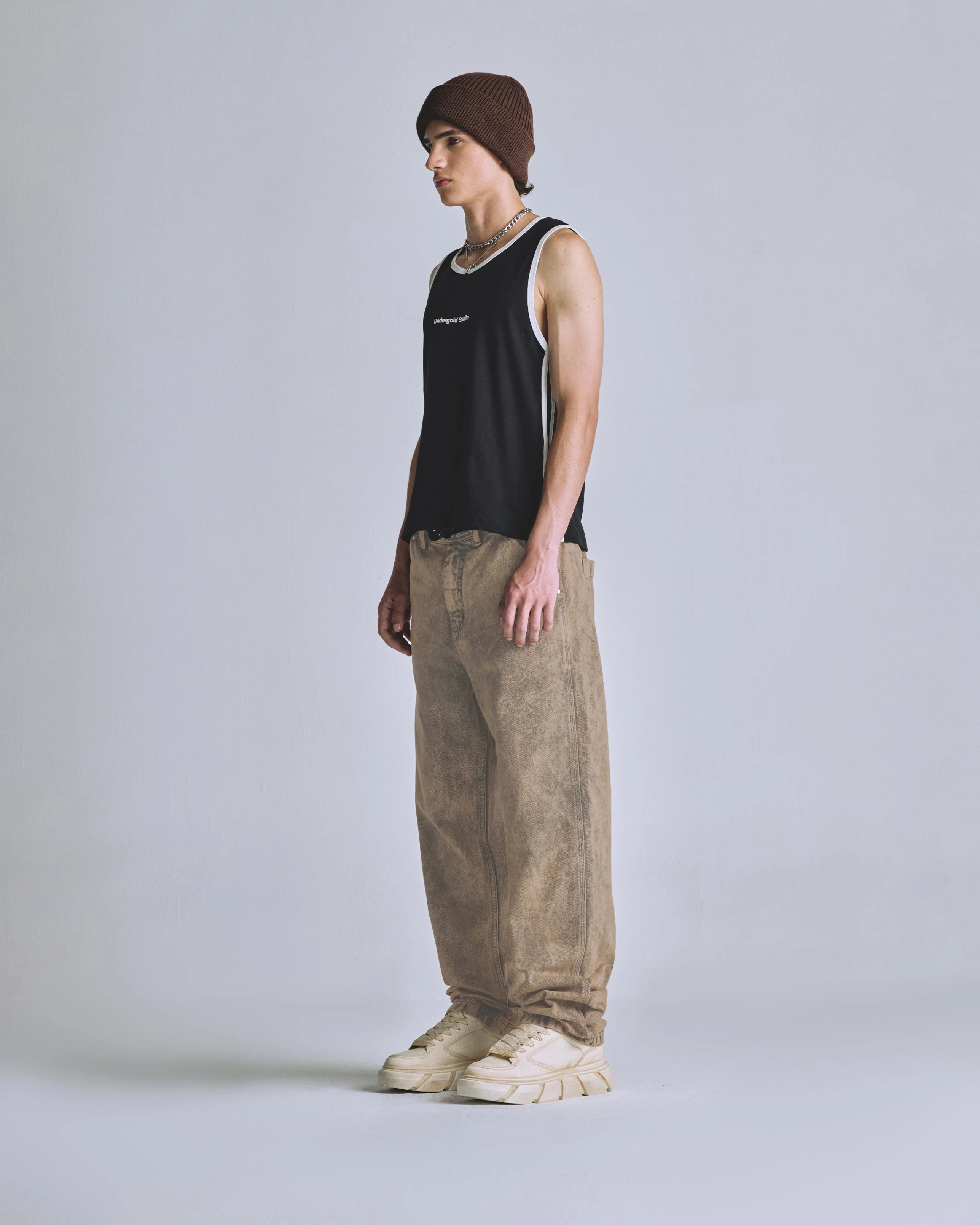 Basics UNDERGOLD Regular Jean Washed Brown - Image 5