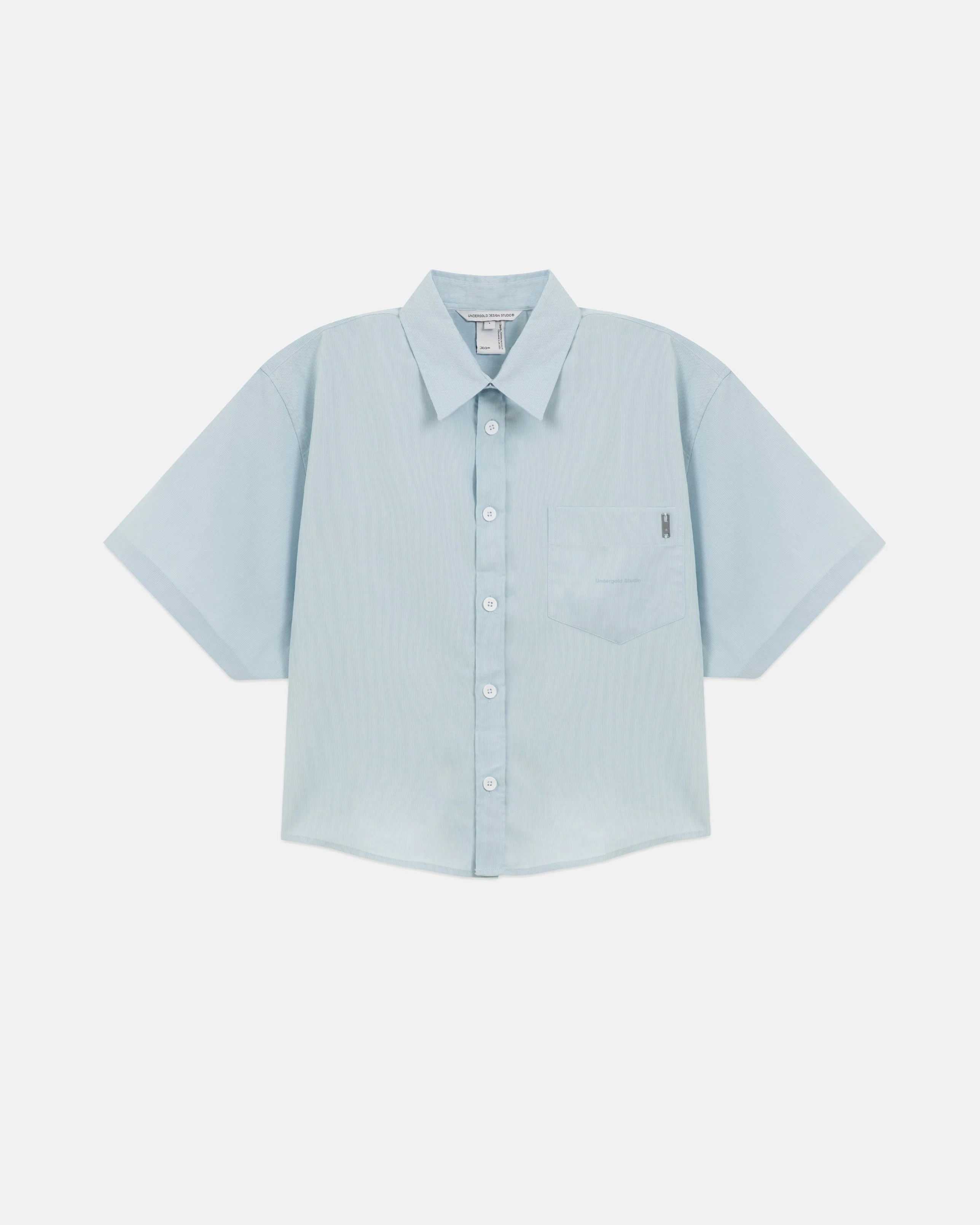 Basics Undergold Studio Boxy Fit Shirt Light Blue - Image 3