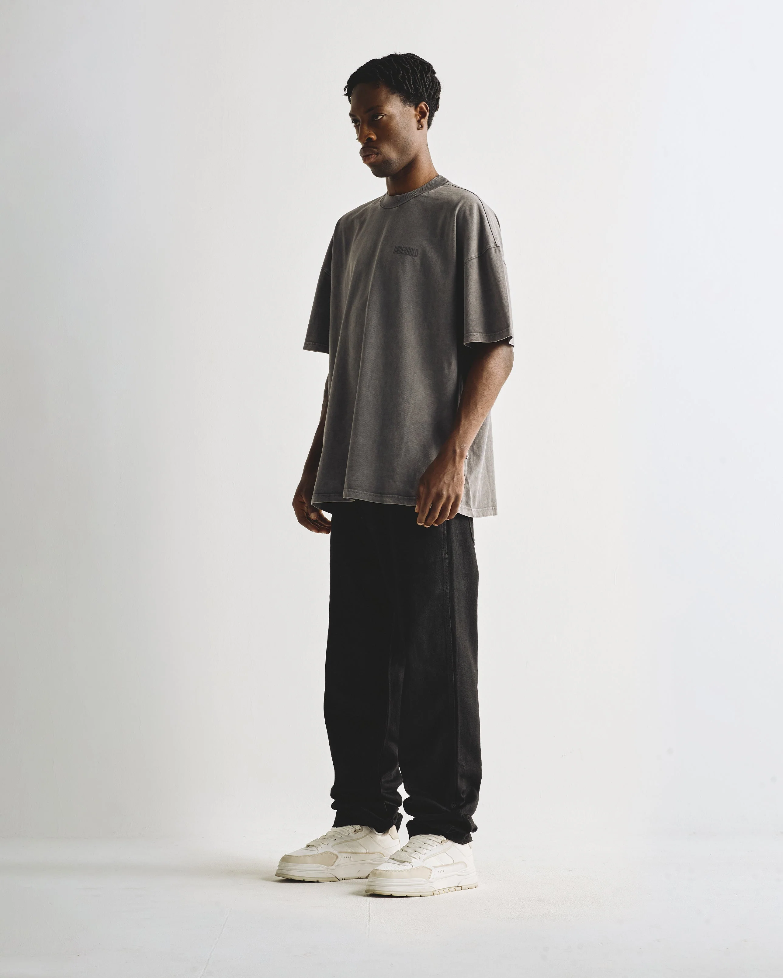 Basics Undergold T-shirt Vintage Gray - Image 5