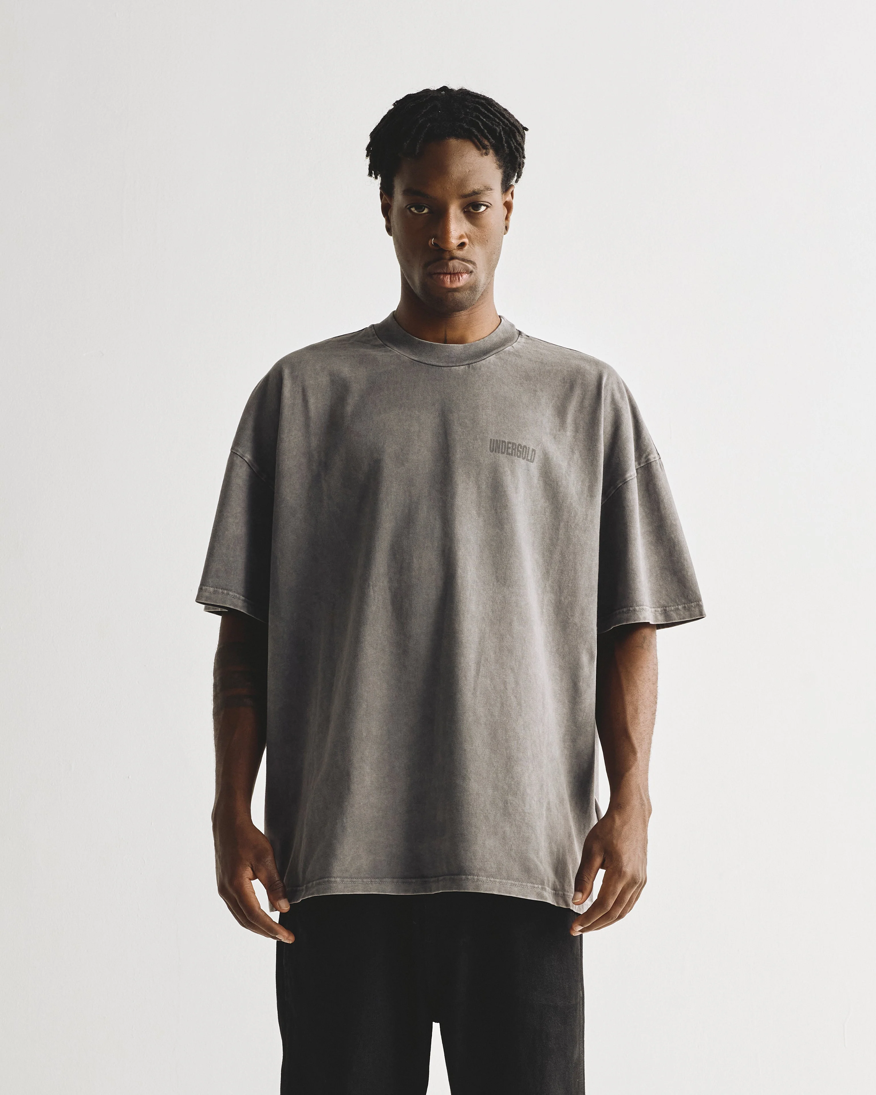 Basics Undergold T-shirt Vintage Gray - Image 7