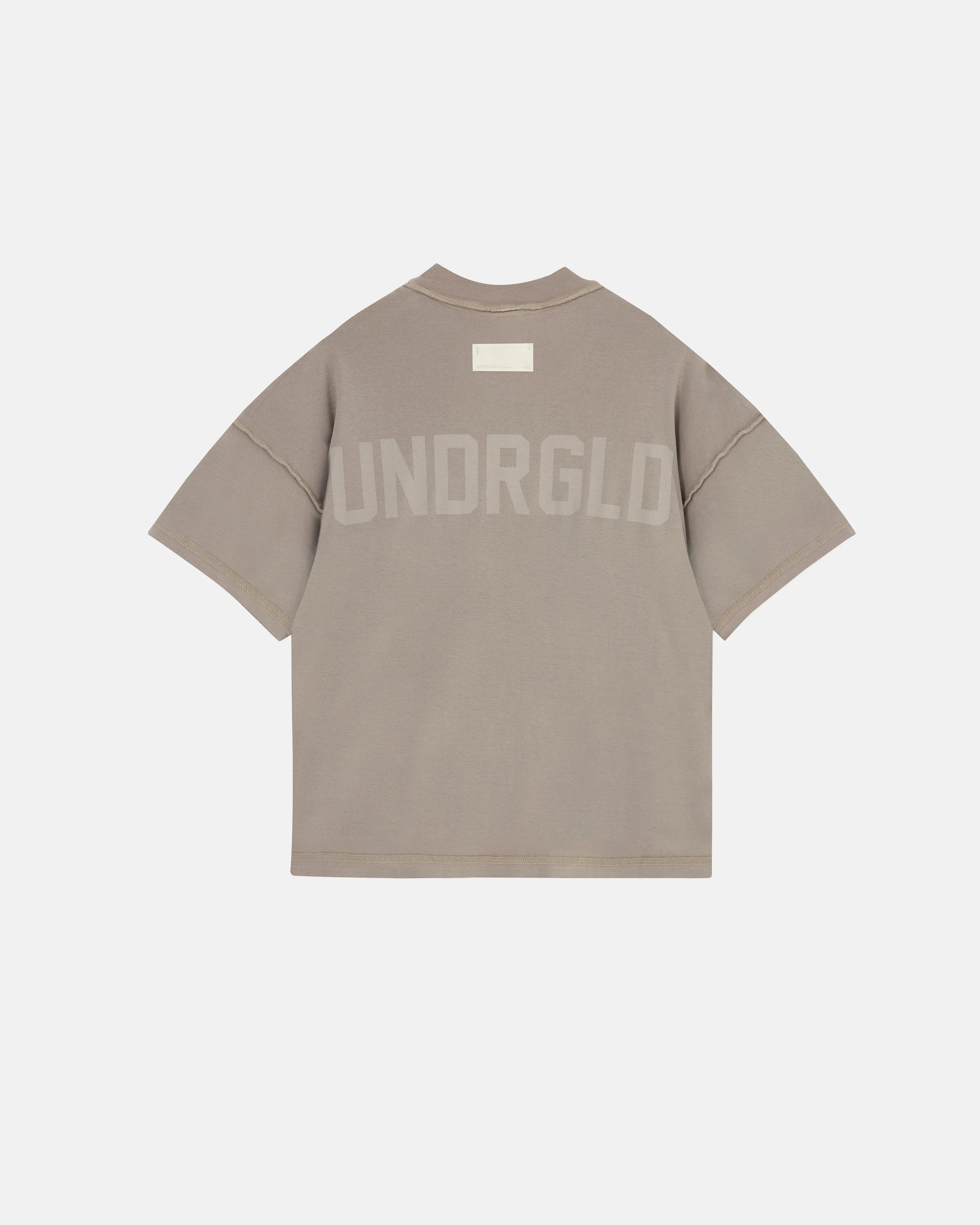 Basics UNDRGLD Boxy Fit Pocket Tshrit Light Brown - Image 3