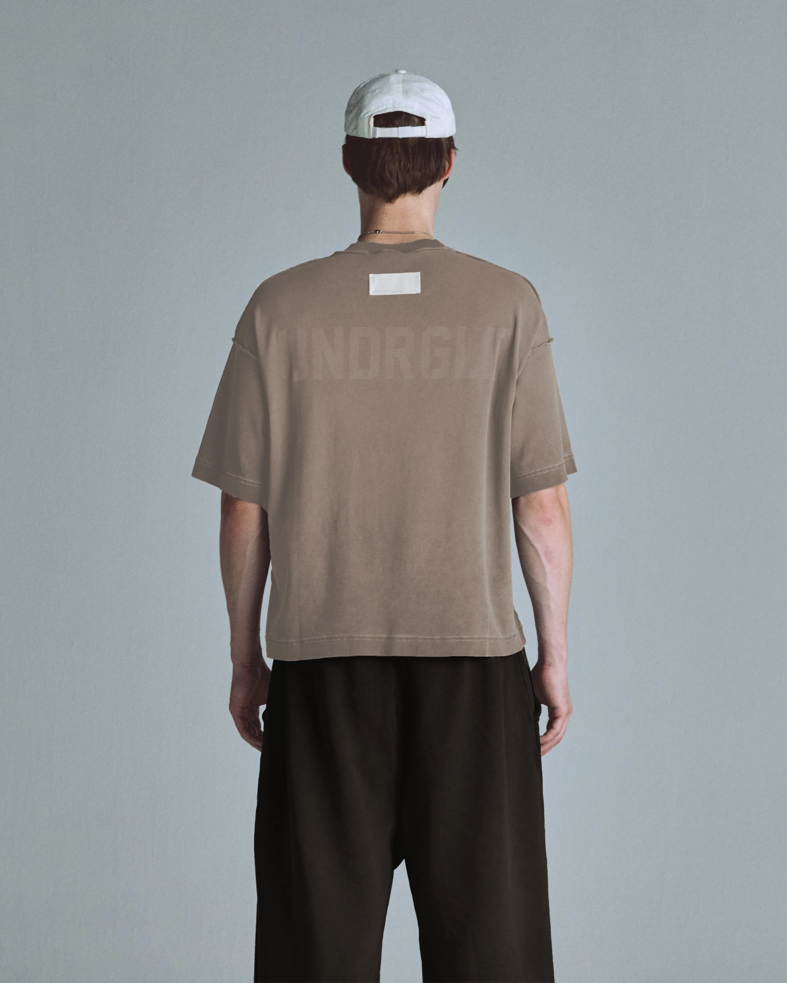 Basics UNDRGLD Boxy Fit Pocket Tshrit Light Brown - Image 5