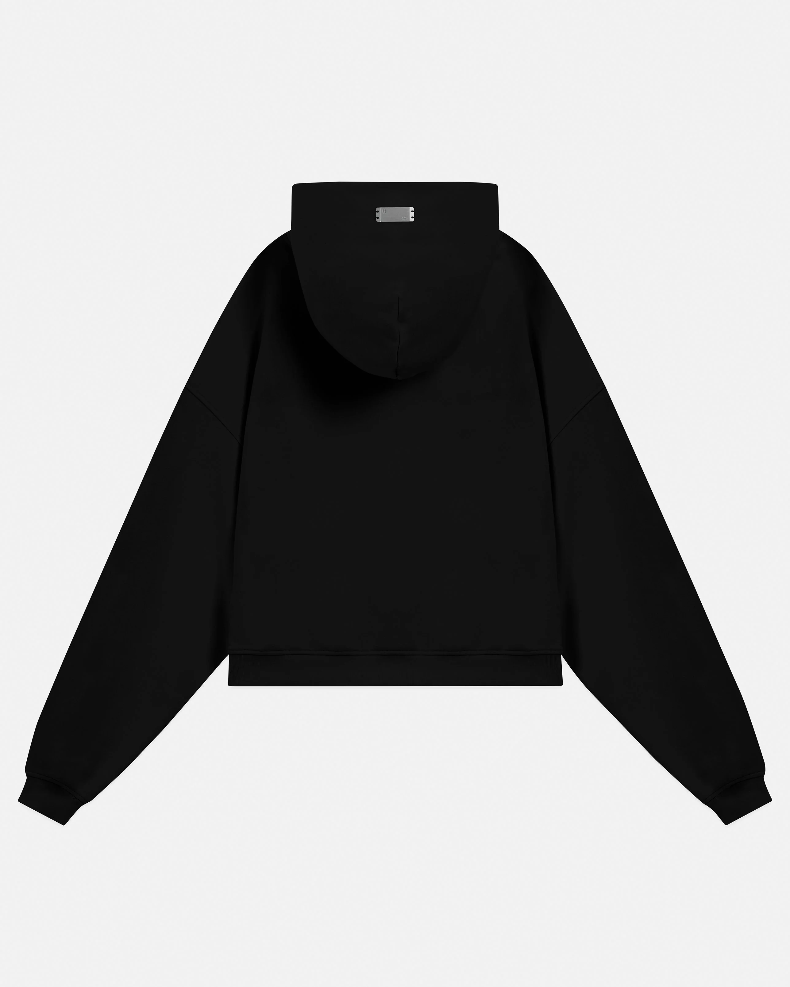 Blanks Boxy Fit Hoodie Black - Image 3