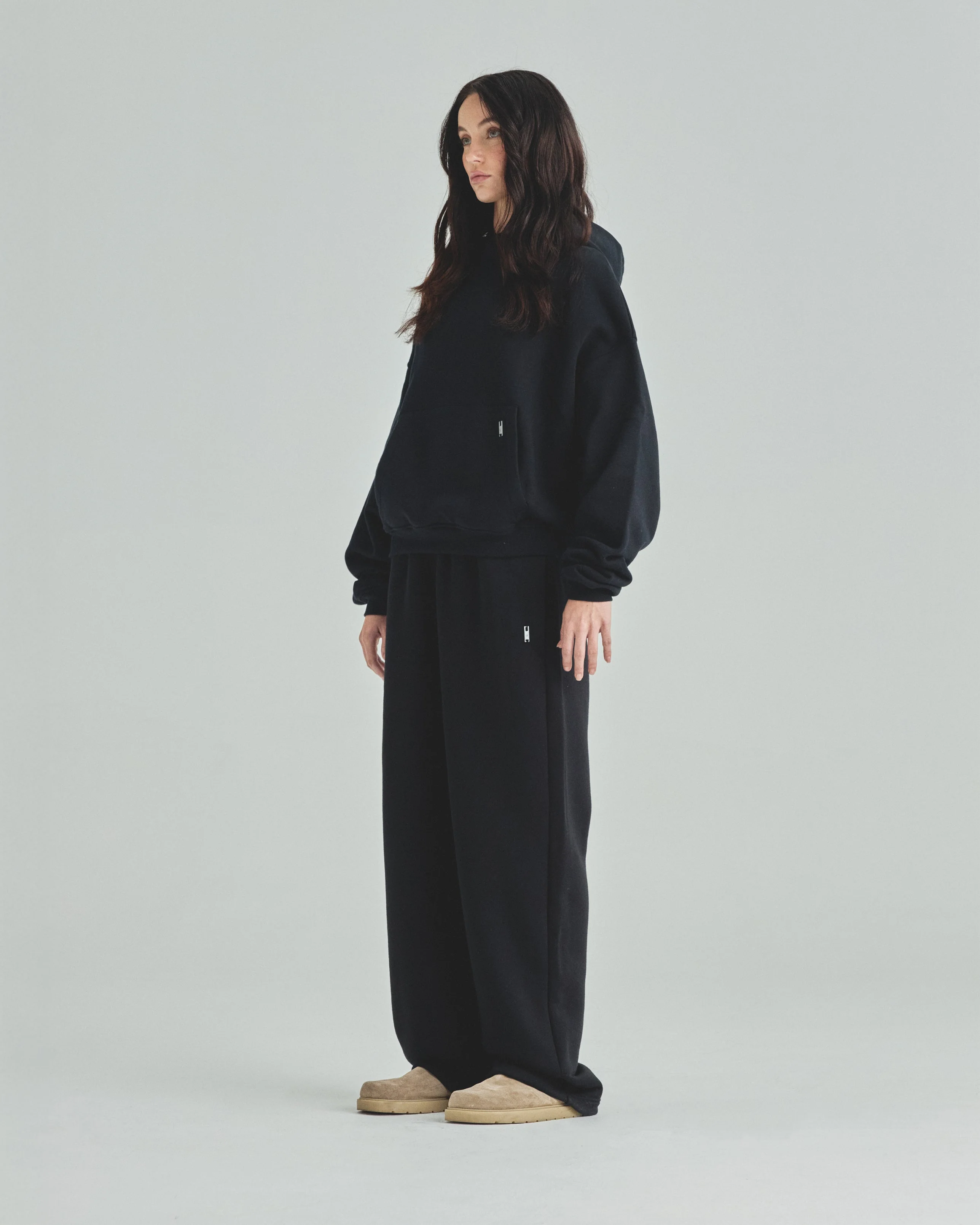 Blanks Boxy Fit Hoodie Black - Image 6