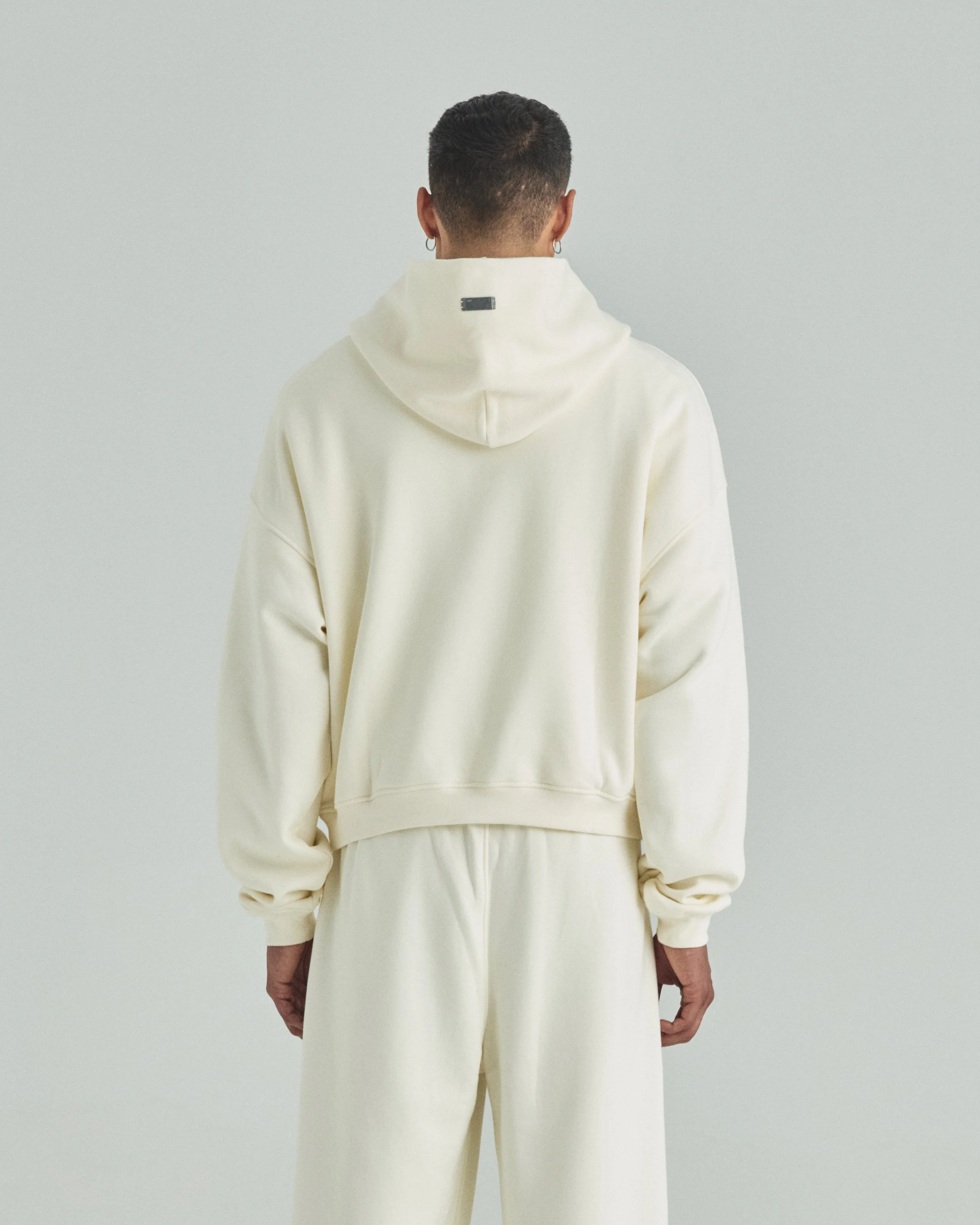 Blanks Boxy Fit Hoodie Cream - Image 4