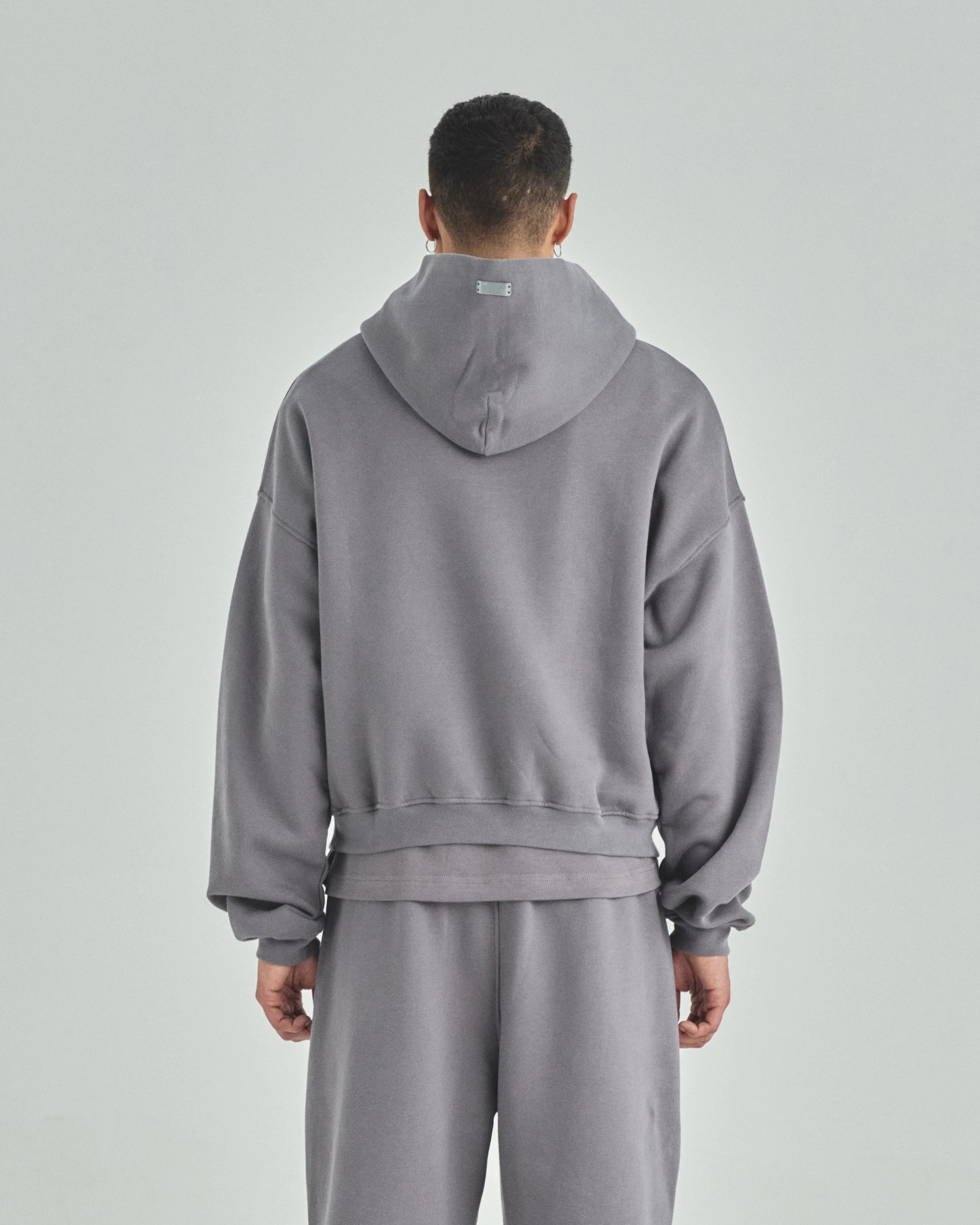 Blanks Boxy Fit Hoodie Gray - Image 4