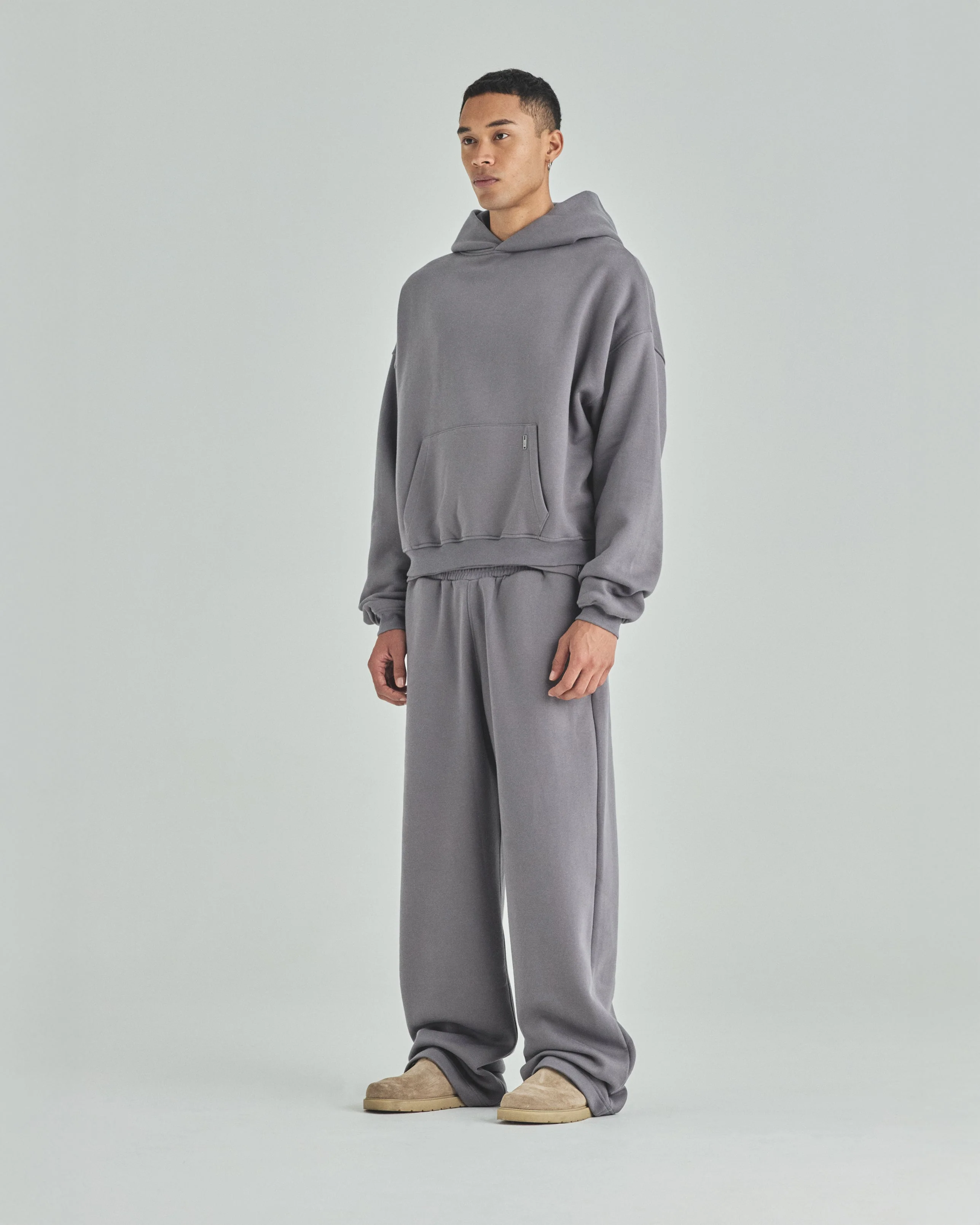 Blanks Boxy Fit Hoodie Gray - Image 8