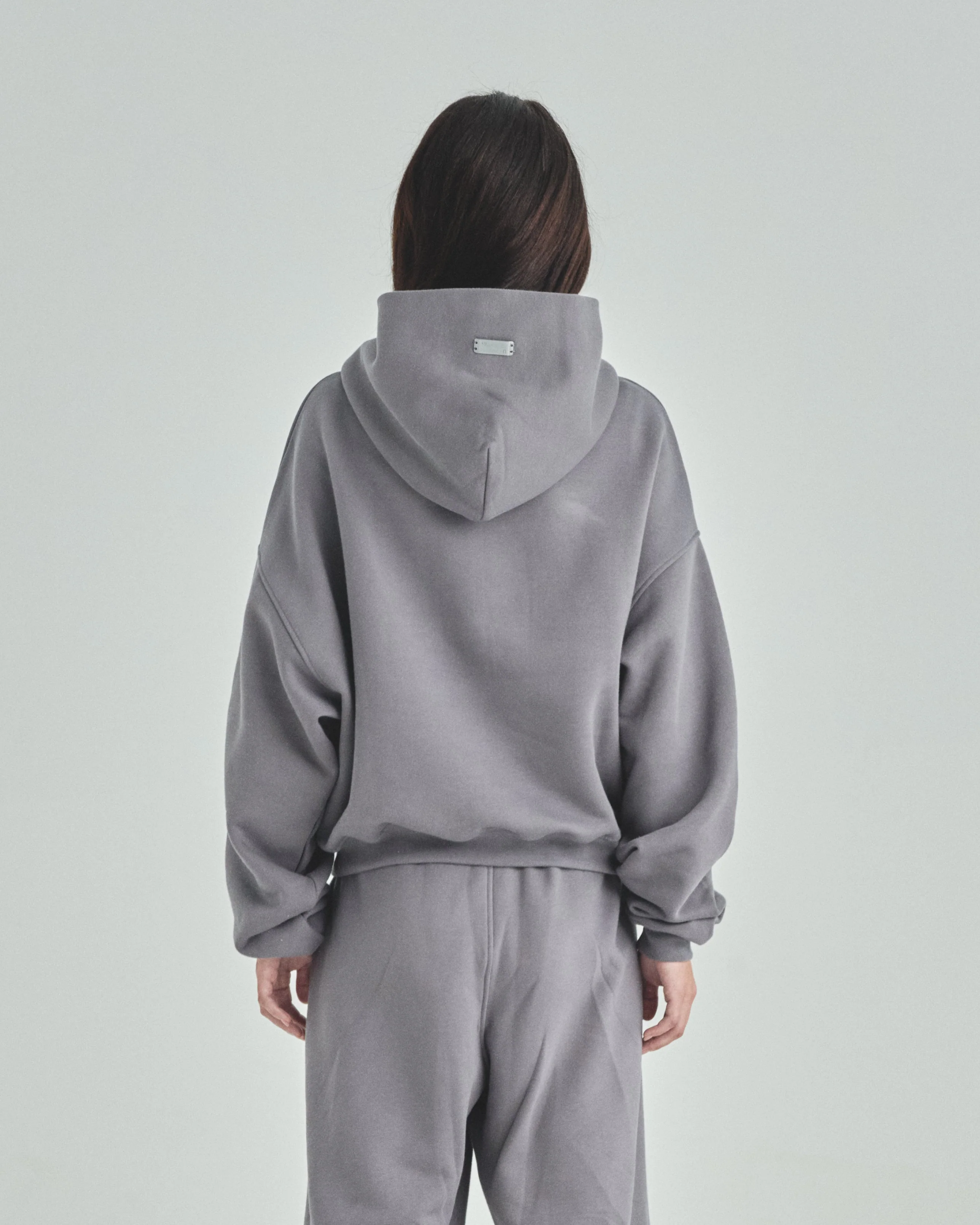 Blanks Boxy Fit Hoodie Gray - Image 9