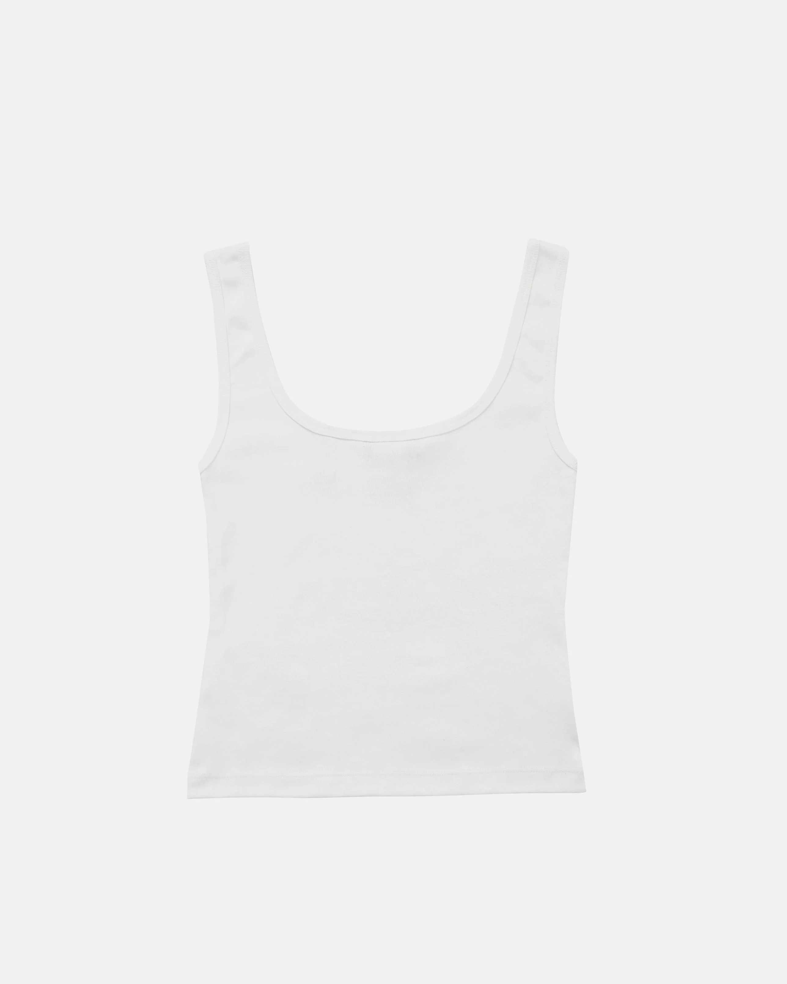 W Riviera Southside Division Ribbed Tank Top White - Image 3