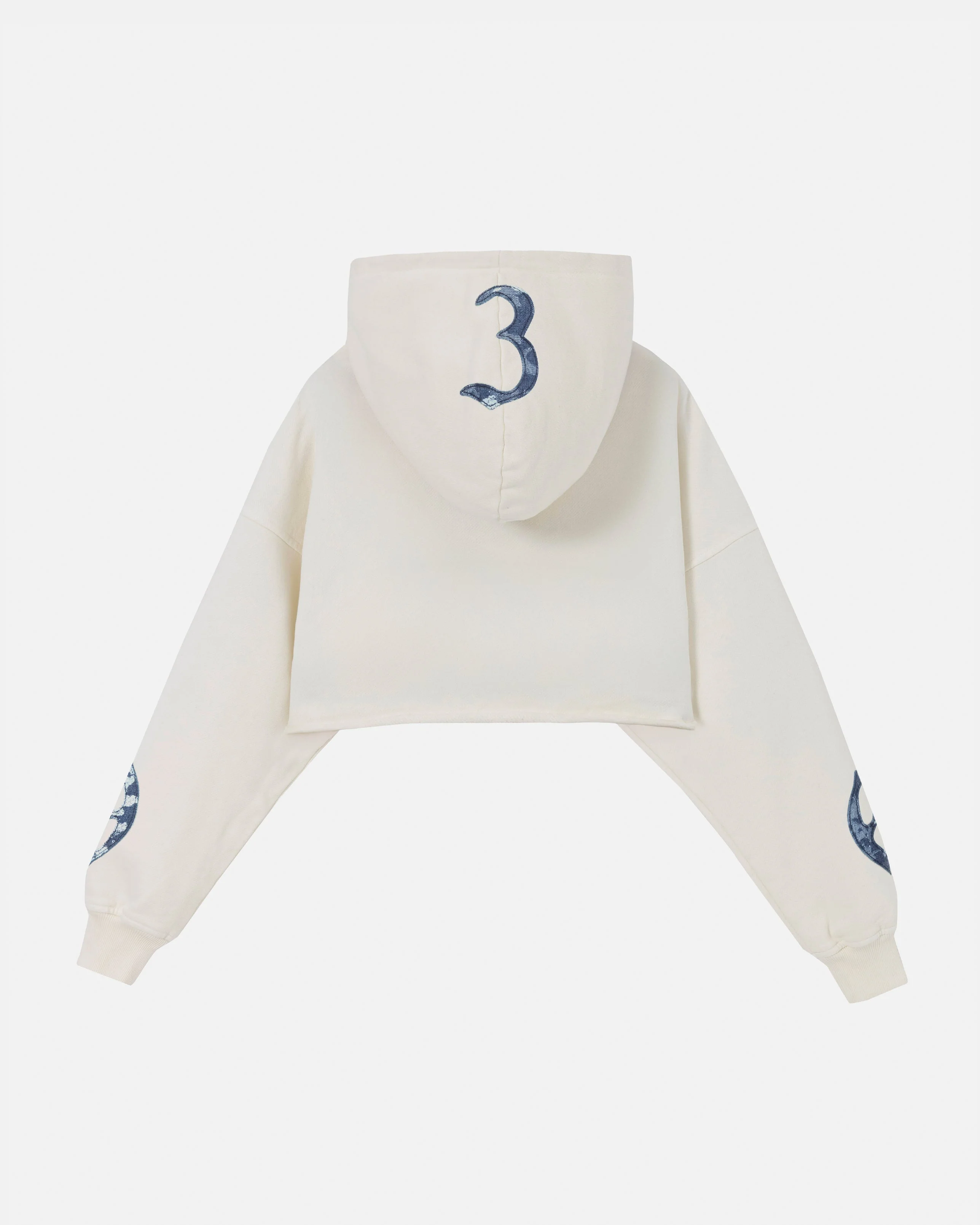 Capsule 369 Cropped Hoodie Cream - Image 3