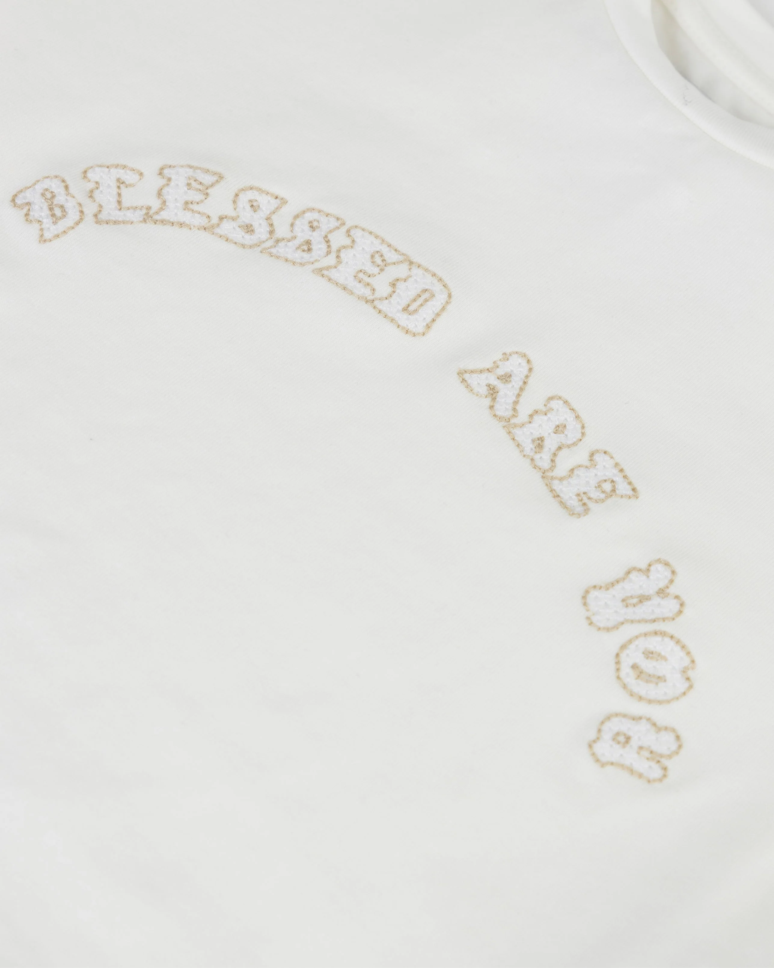 Capsule Blessed Are You Baby Tee White - Image 4