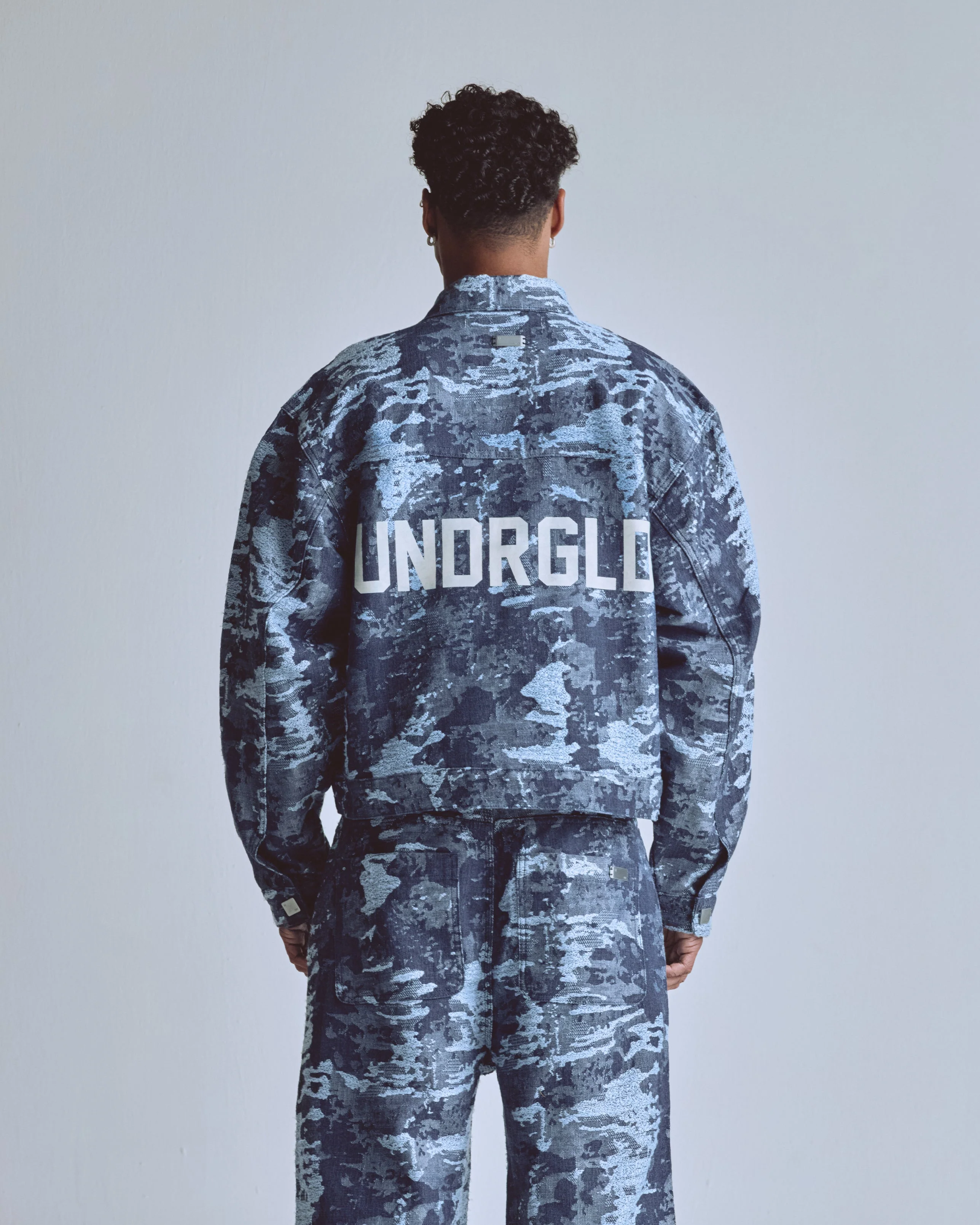 Capsule UNDRGLD Jacquard Jacket Cammo Blue - Image 7