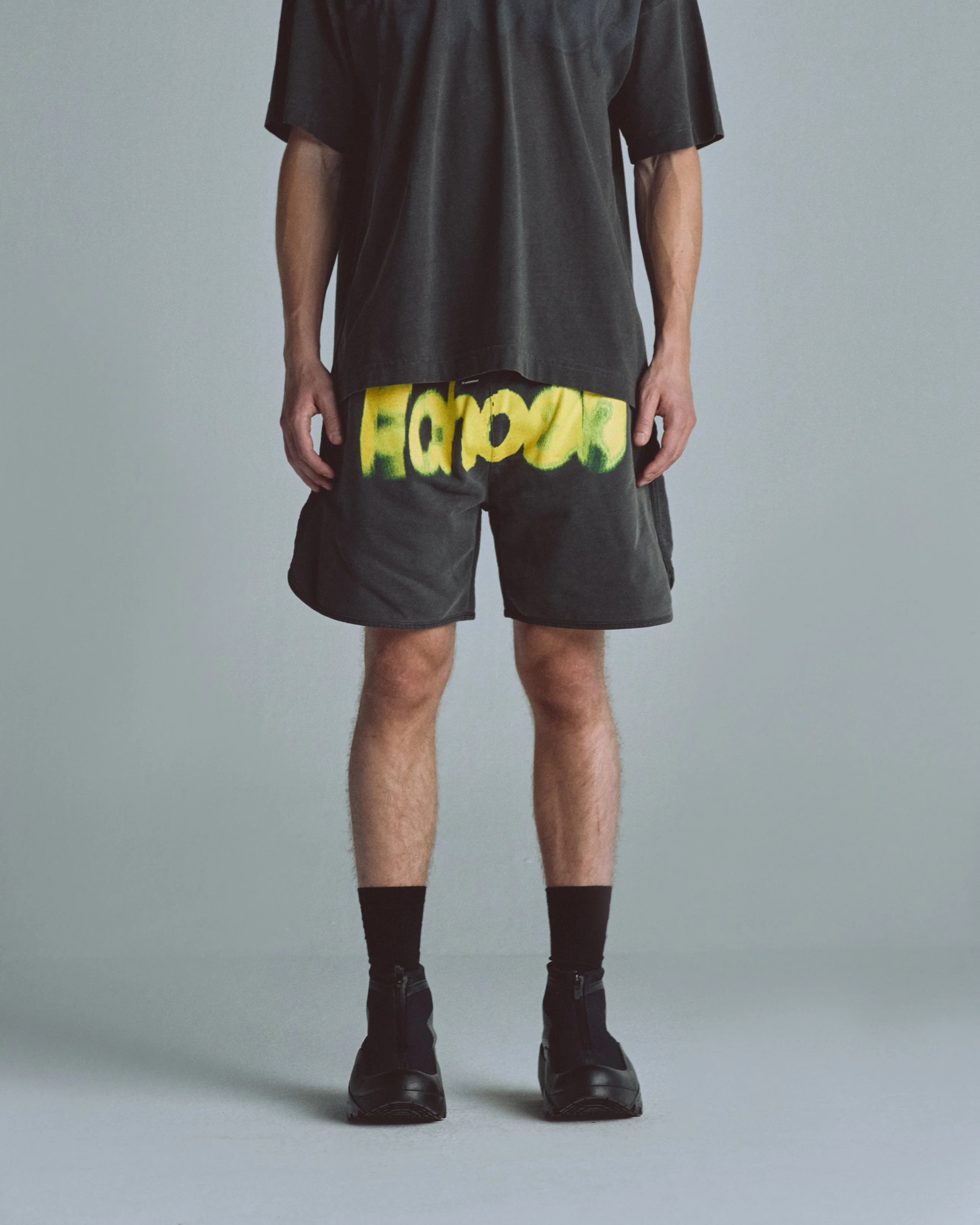 Echoes Echo Biased Shorts Old Washed Gray - Image 8