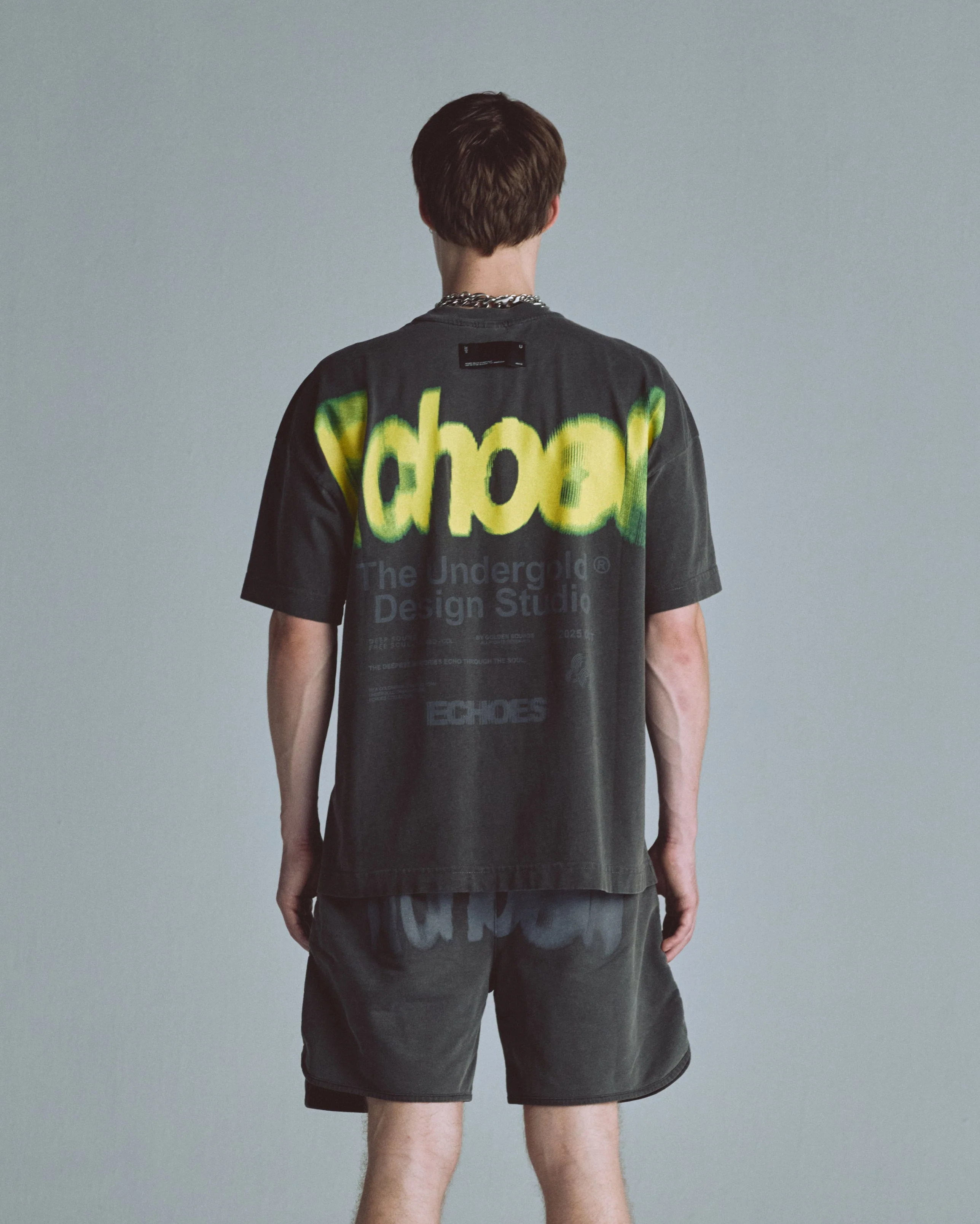 Echoes Echo Tshirt Old Washed Gray - Image 7
