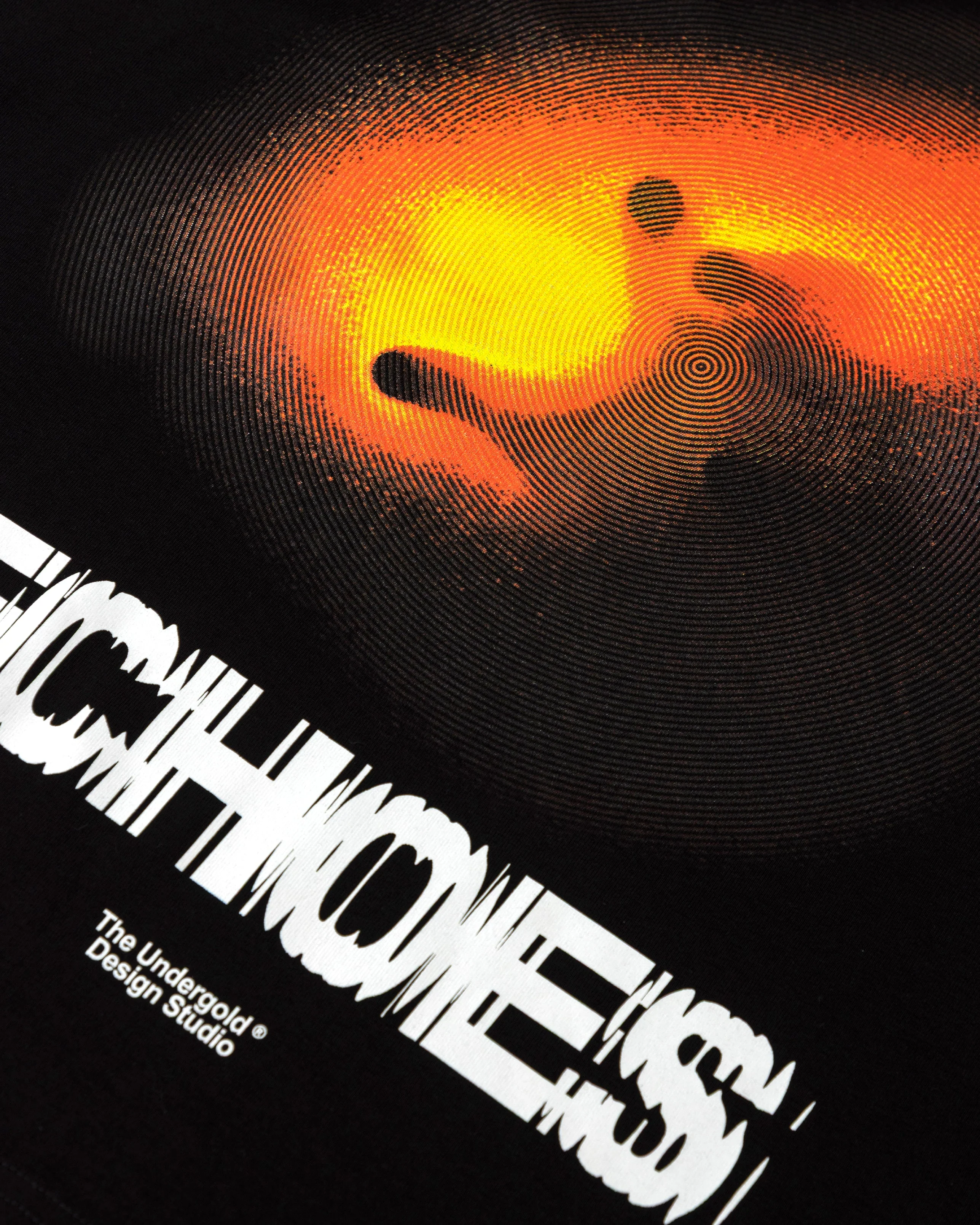 Echoes Pulse Boxy Fit Tshirt Black - Image 4