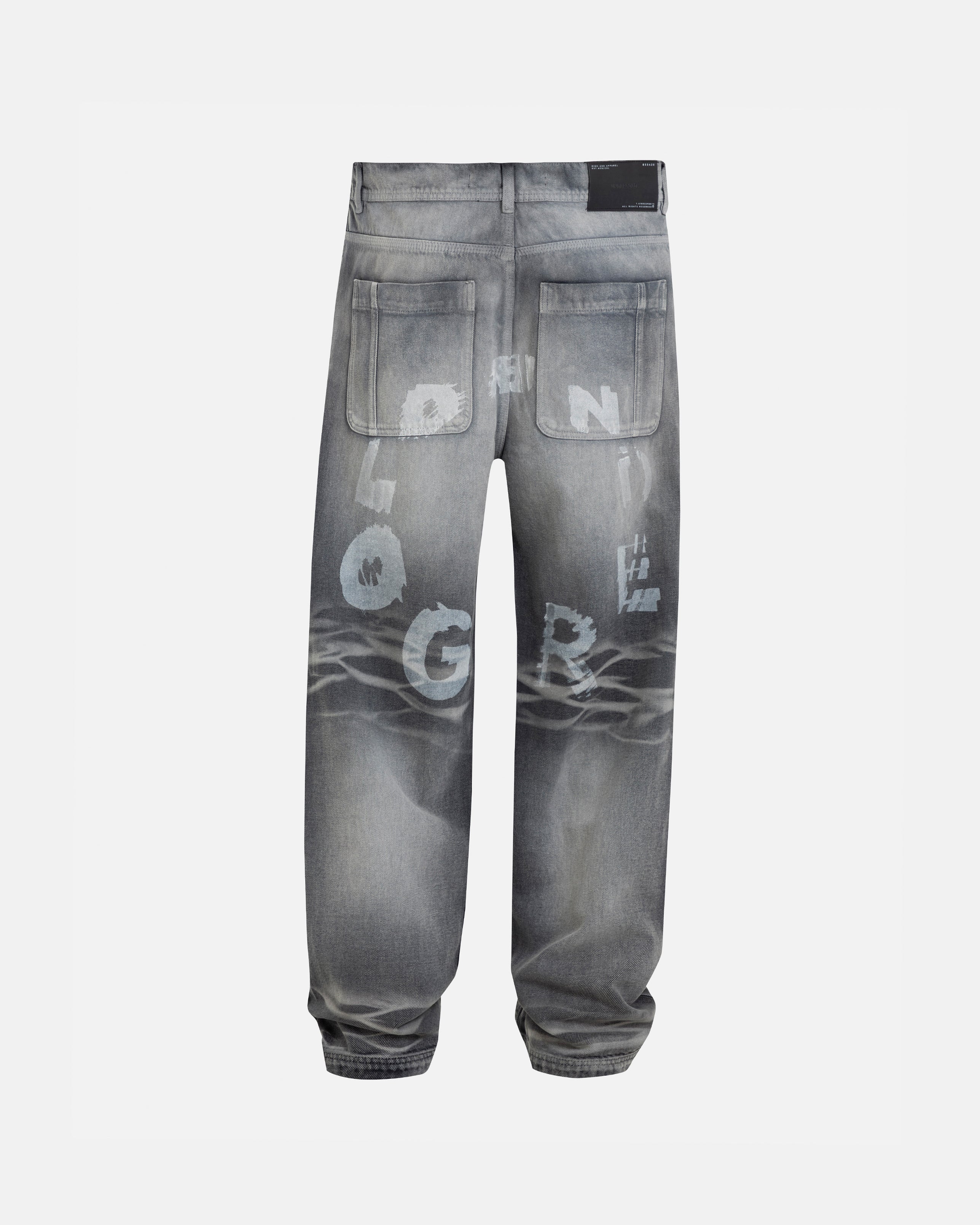 Echoes Tremor Wide Jeans Washed Gray - Image 3