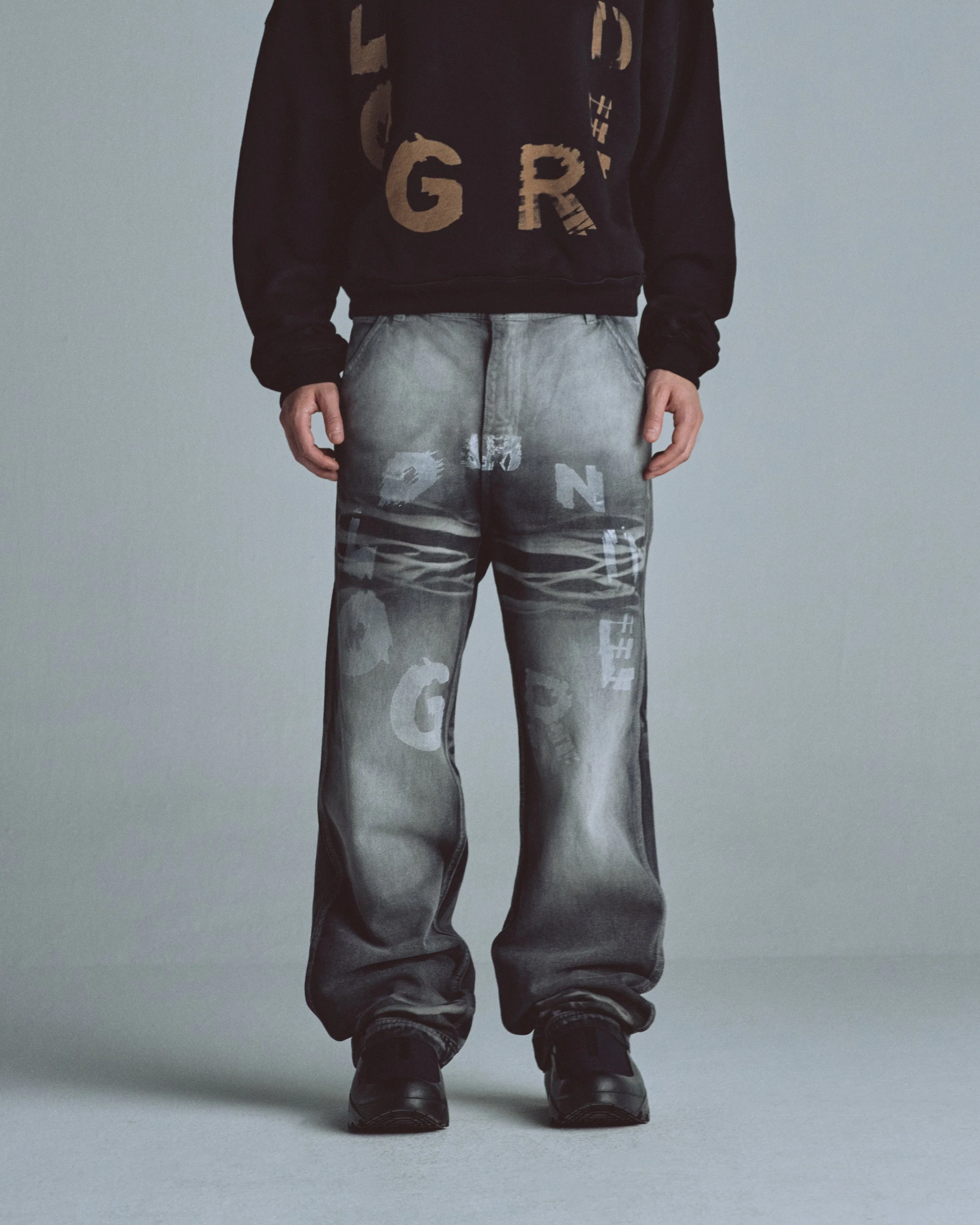Echoes Tremor Wide Jeans Washed Gray - Image 8