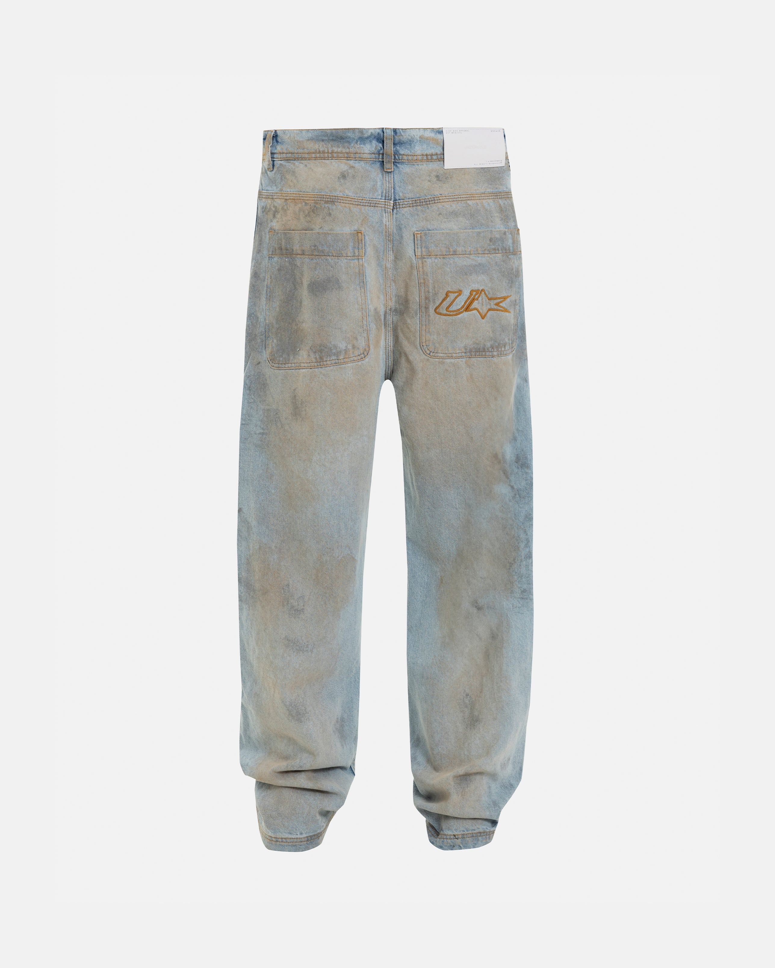 Echoes U Star Wide Jeans Washed Blue - Image 3