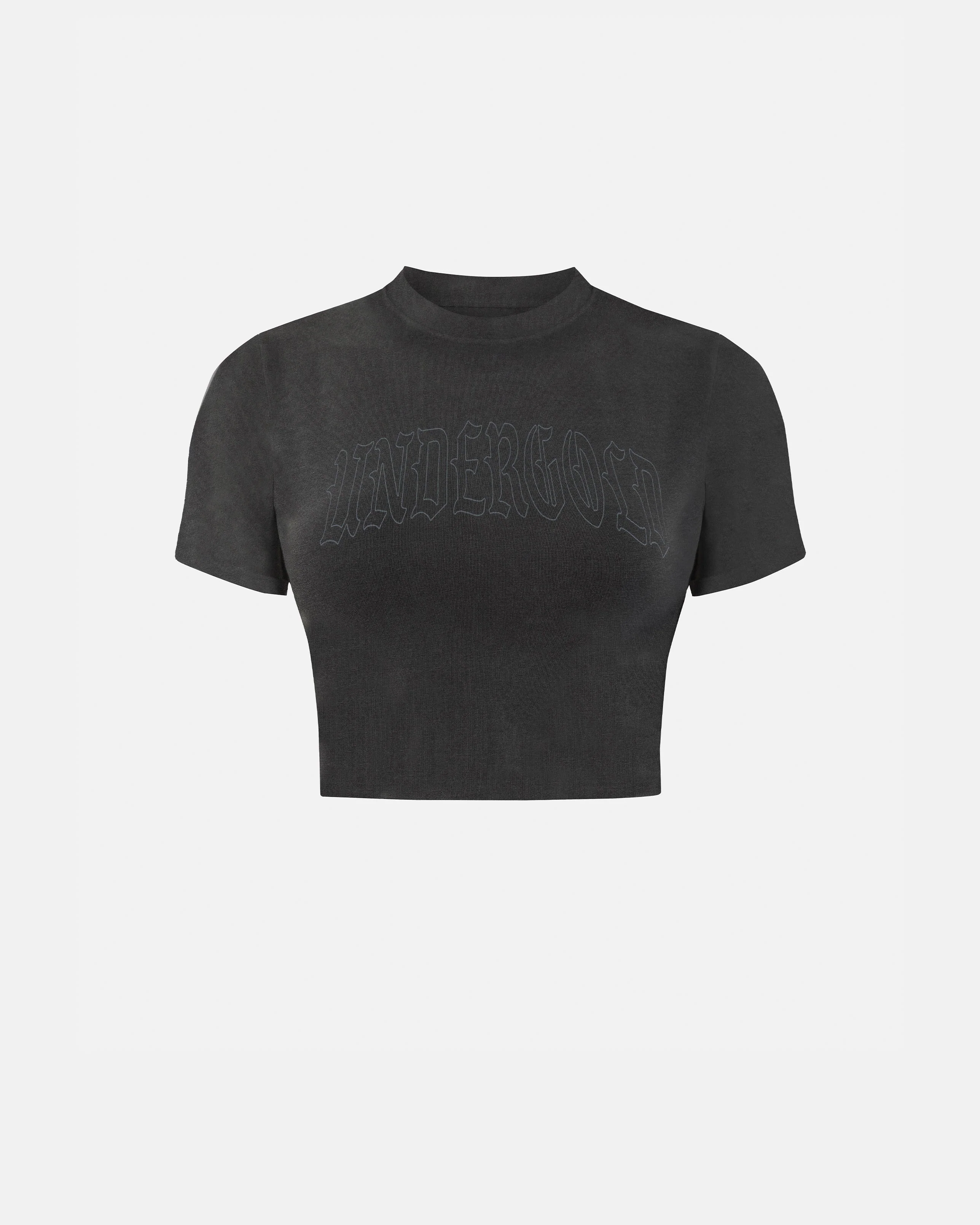 Echoes UNDRGLD Baby Tee Old Washed Gray