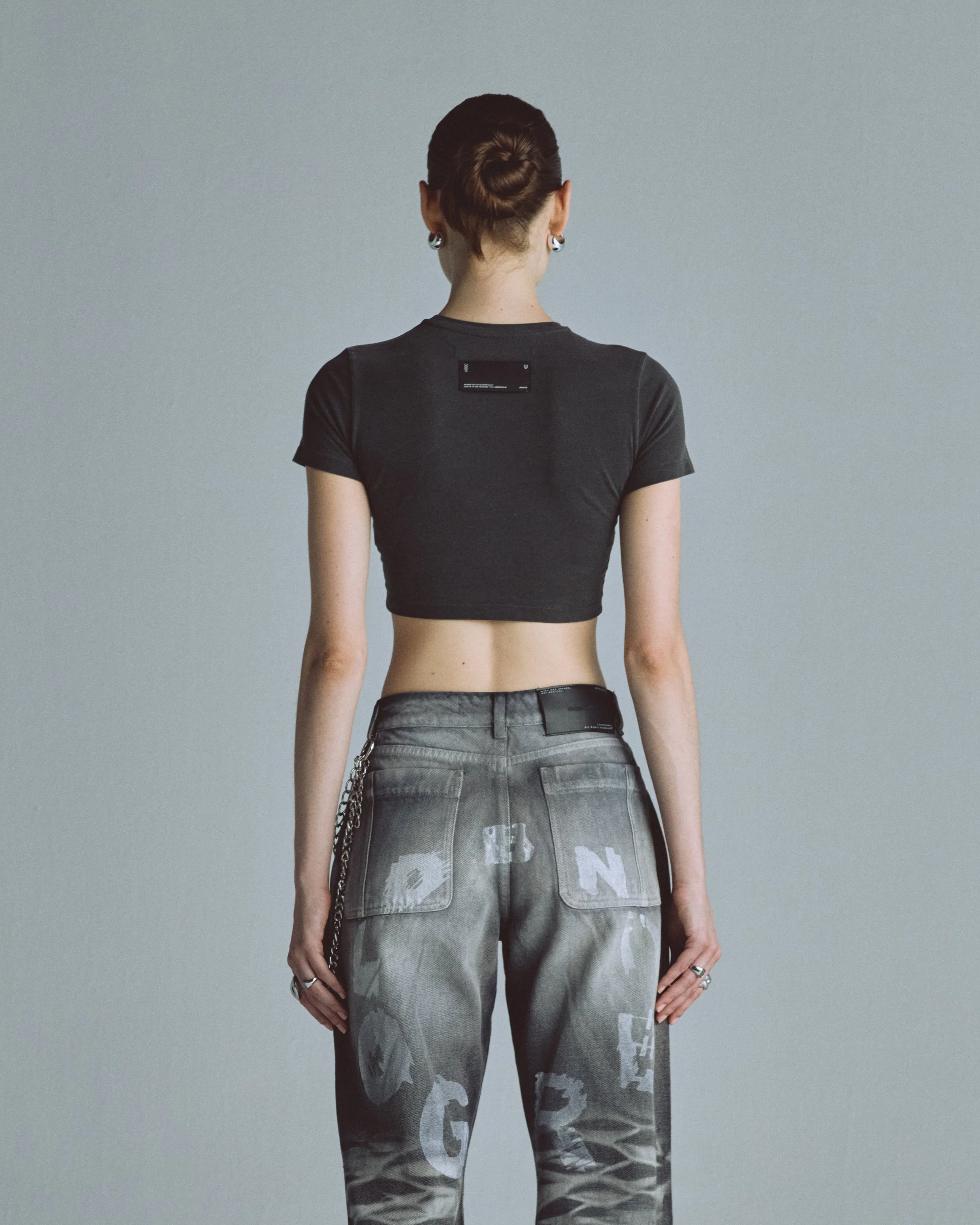 Echoes UNDRGLD Baby Tee Old Washed Gray - Image 7