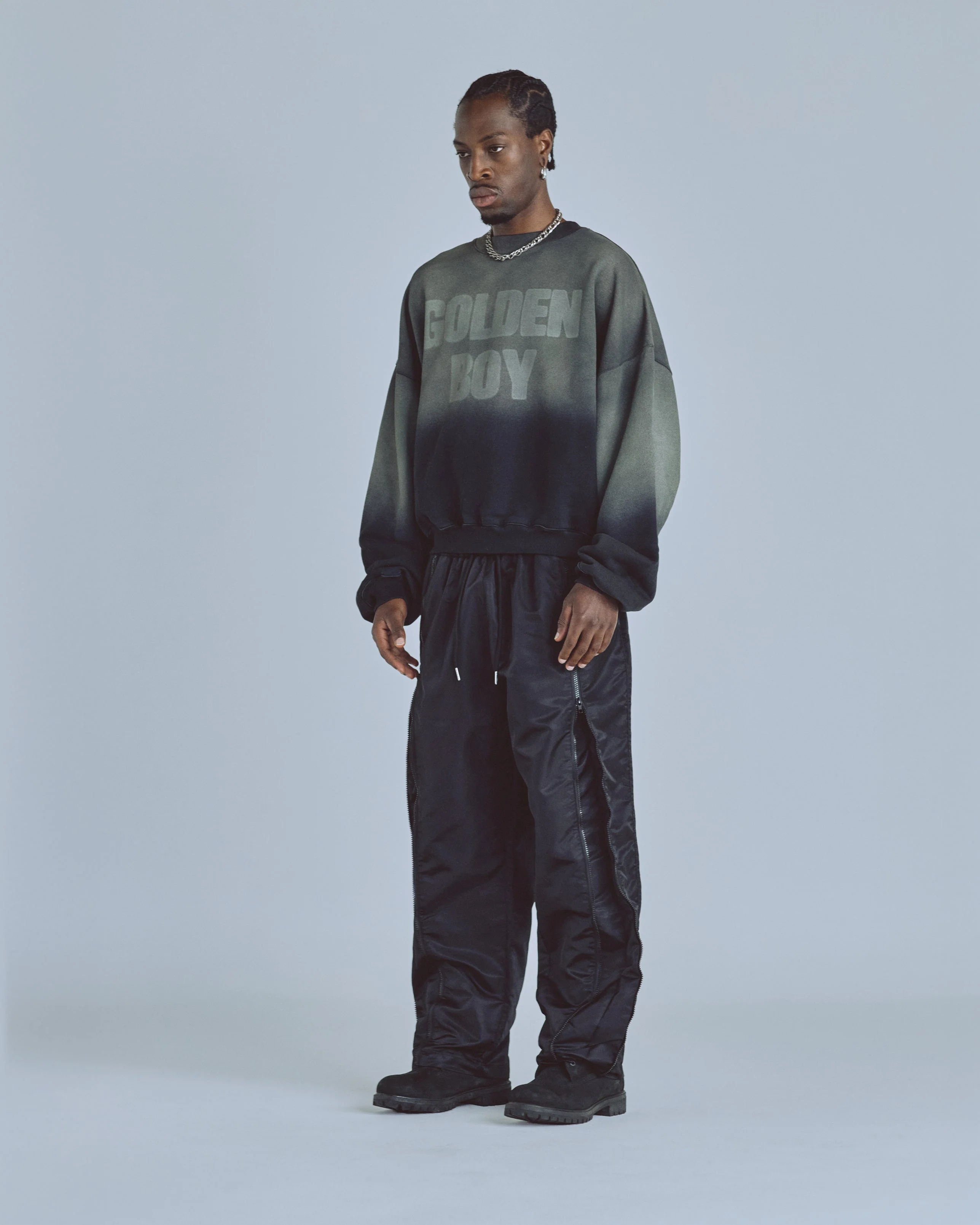 Golden Heritage Golden Boy Boxy Fit Crewneck Faded Black - Image 5