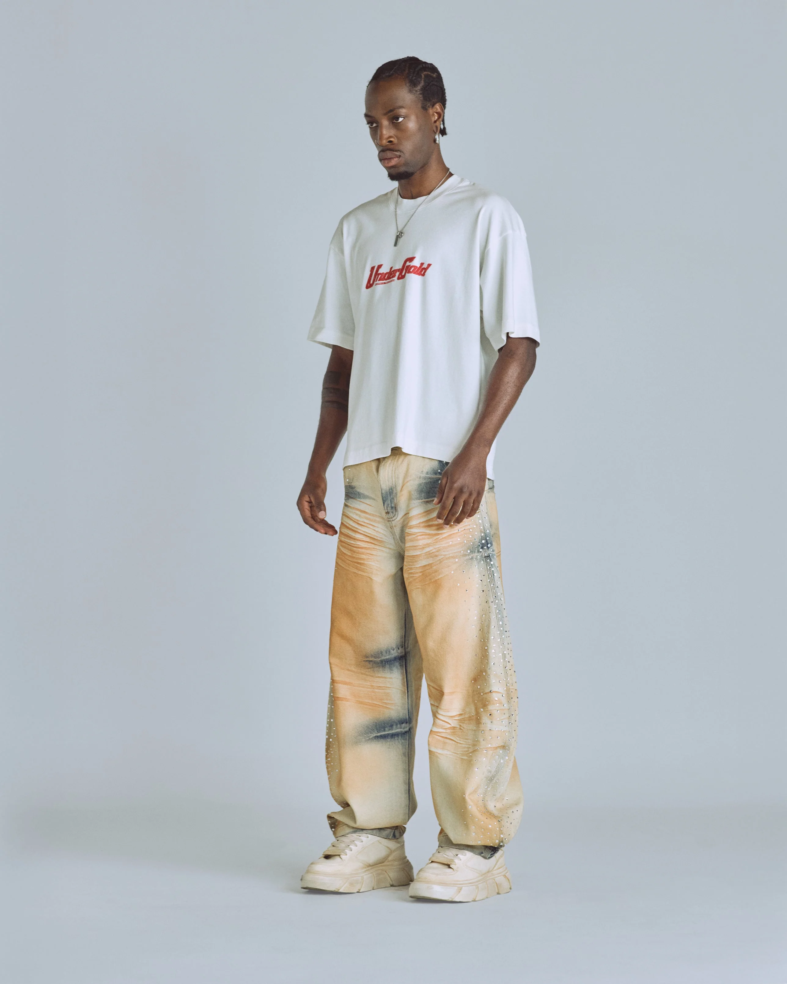Golden Heritage Pegasus Boxy Fit Tshirt White - Image 5