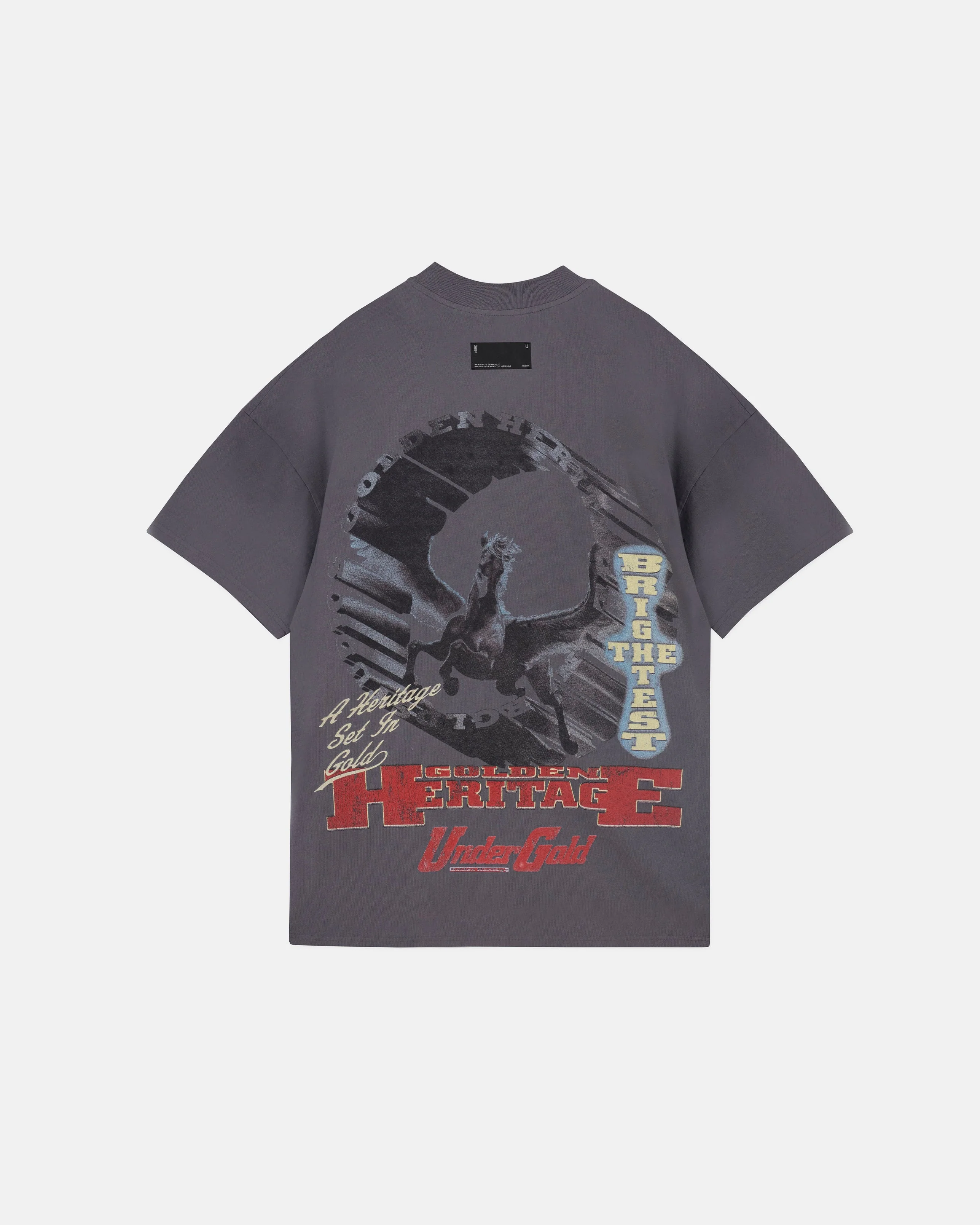 Golden Heritage Pegasus Tshirt Gray - Image 3