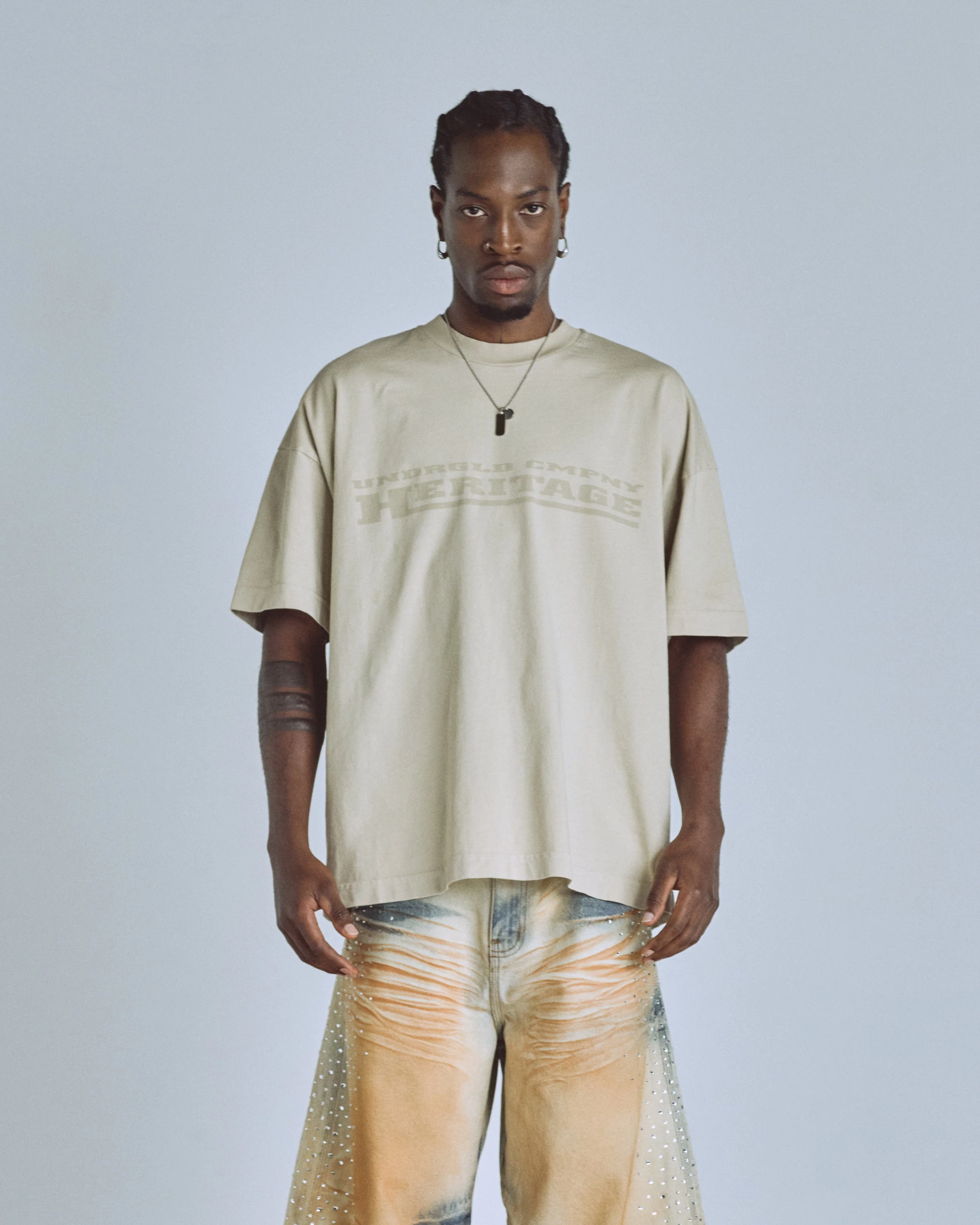 Golden Heritage Raw Tshirt Cream - Image 2