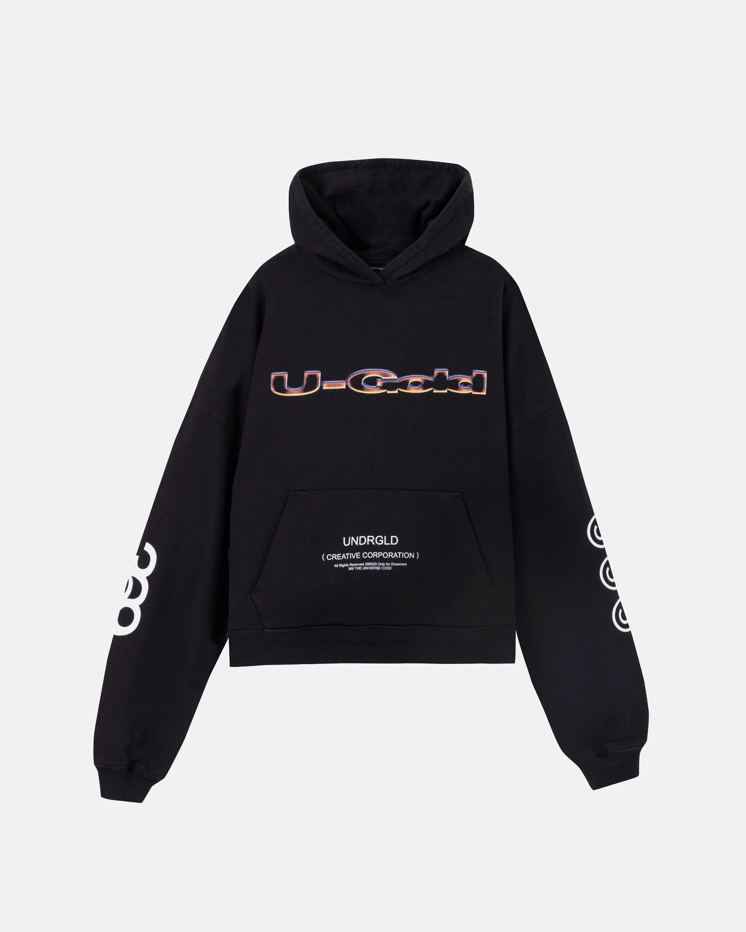Golden Heritage Starlume Boxy Fit Hoodie Black
