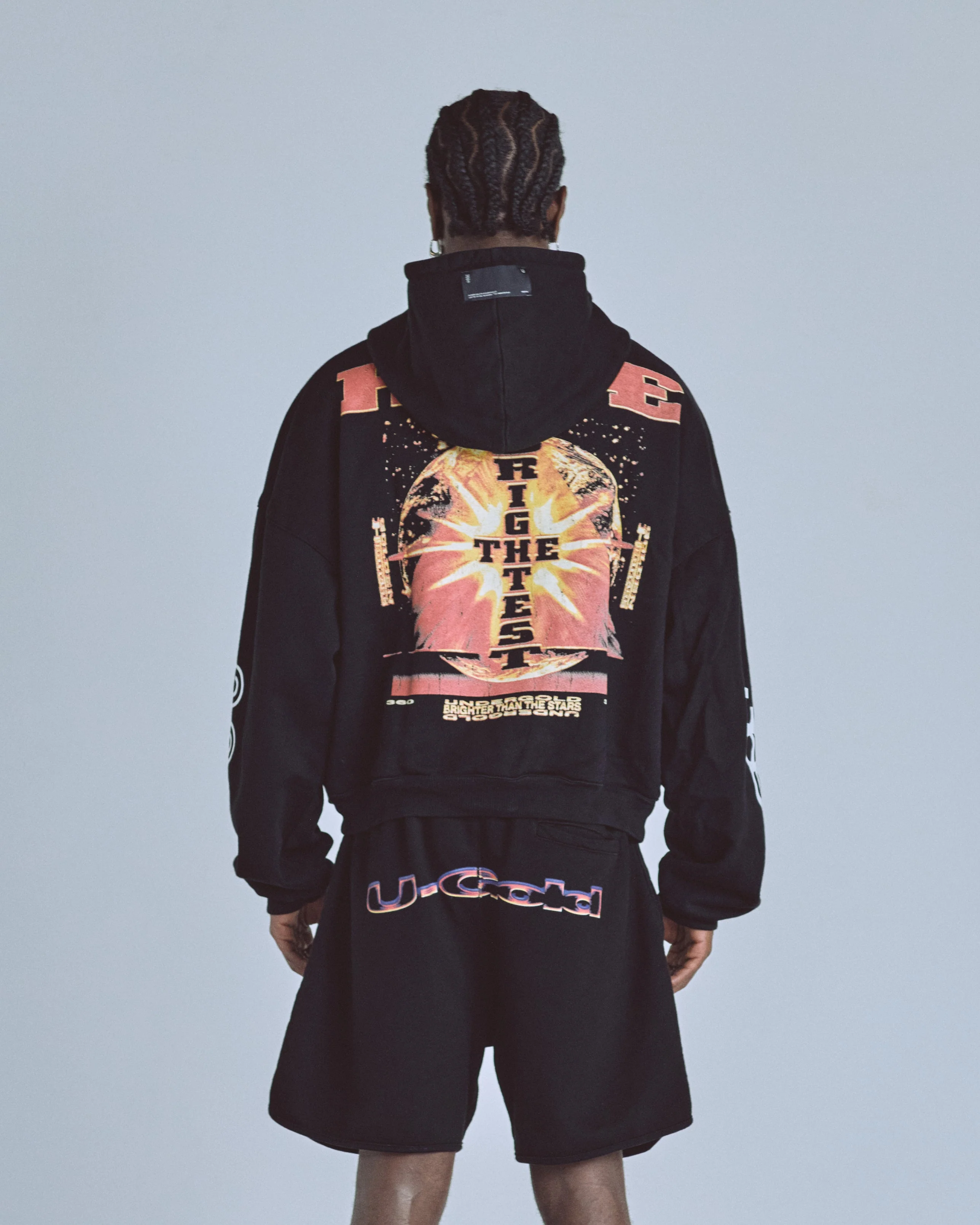 Golden Heritage Starlume Boxy Fit Hoodie Black - Image 7