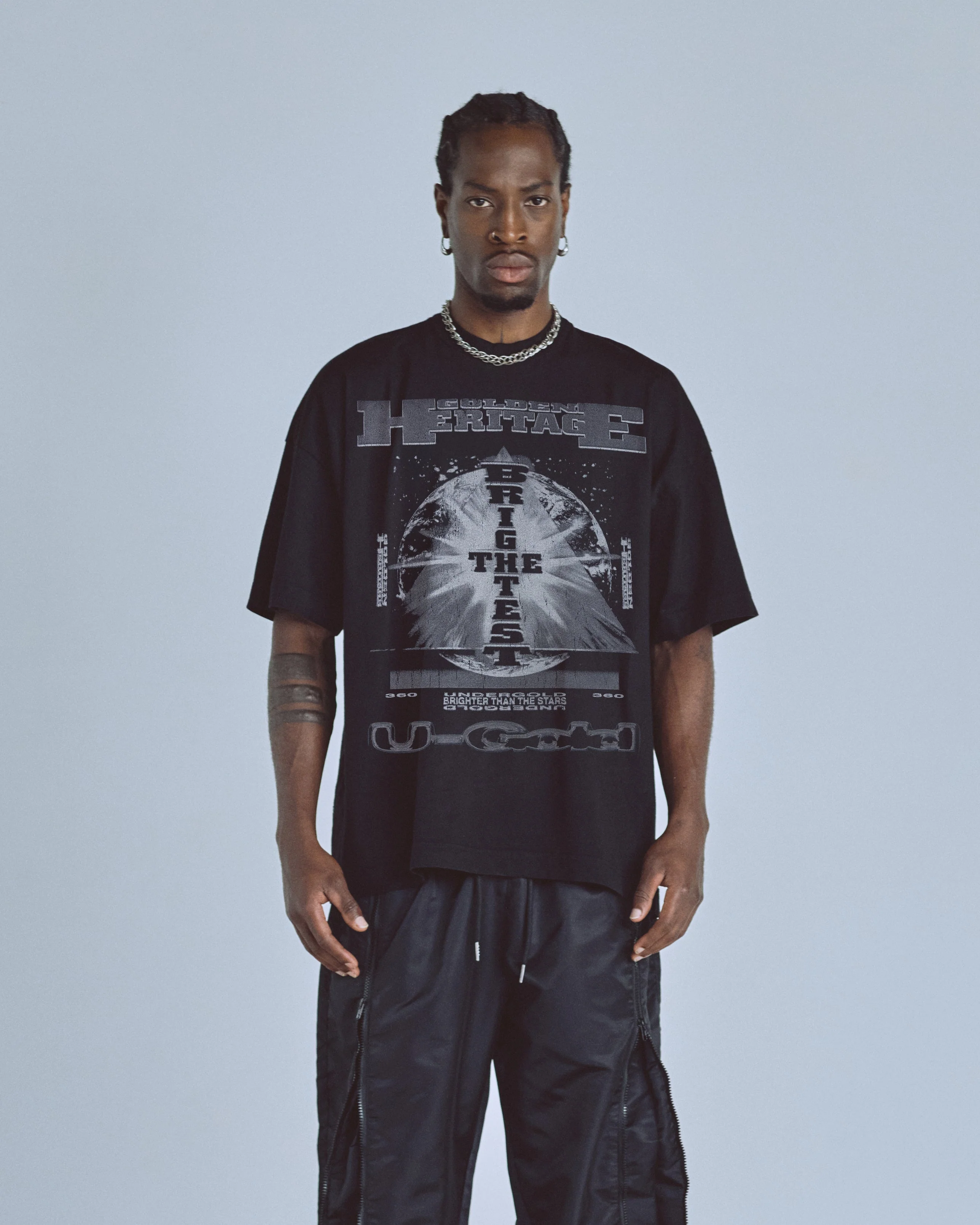 Golden Heritage Starlume Tshirt Black - Image 2