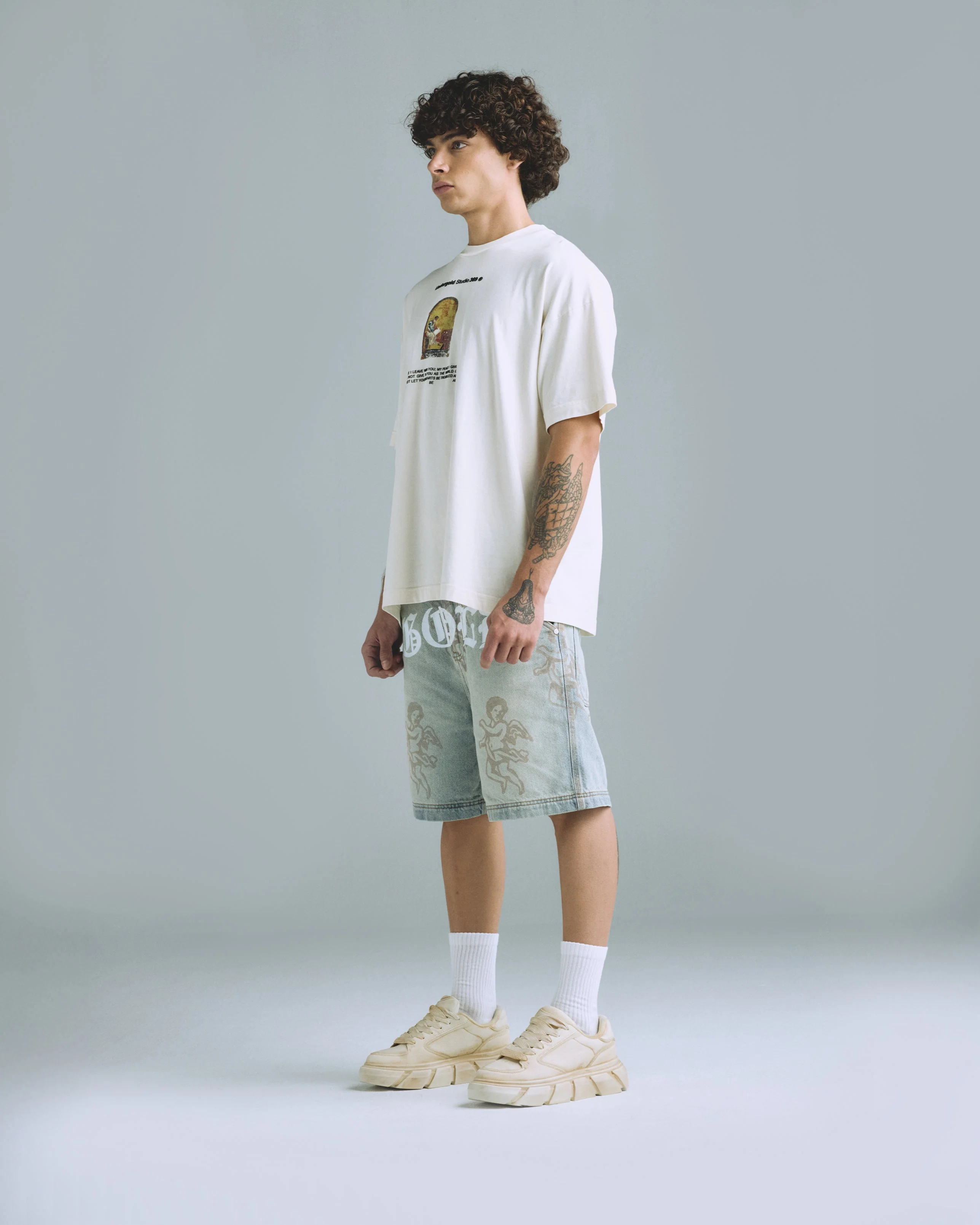 Gratia Plena Saint Matthew Tshirt Cream - Image 5