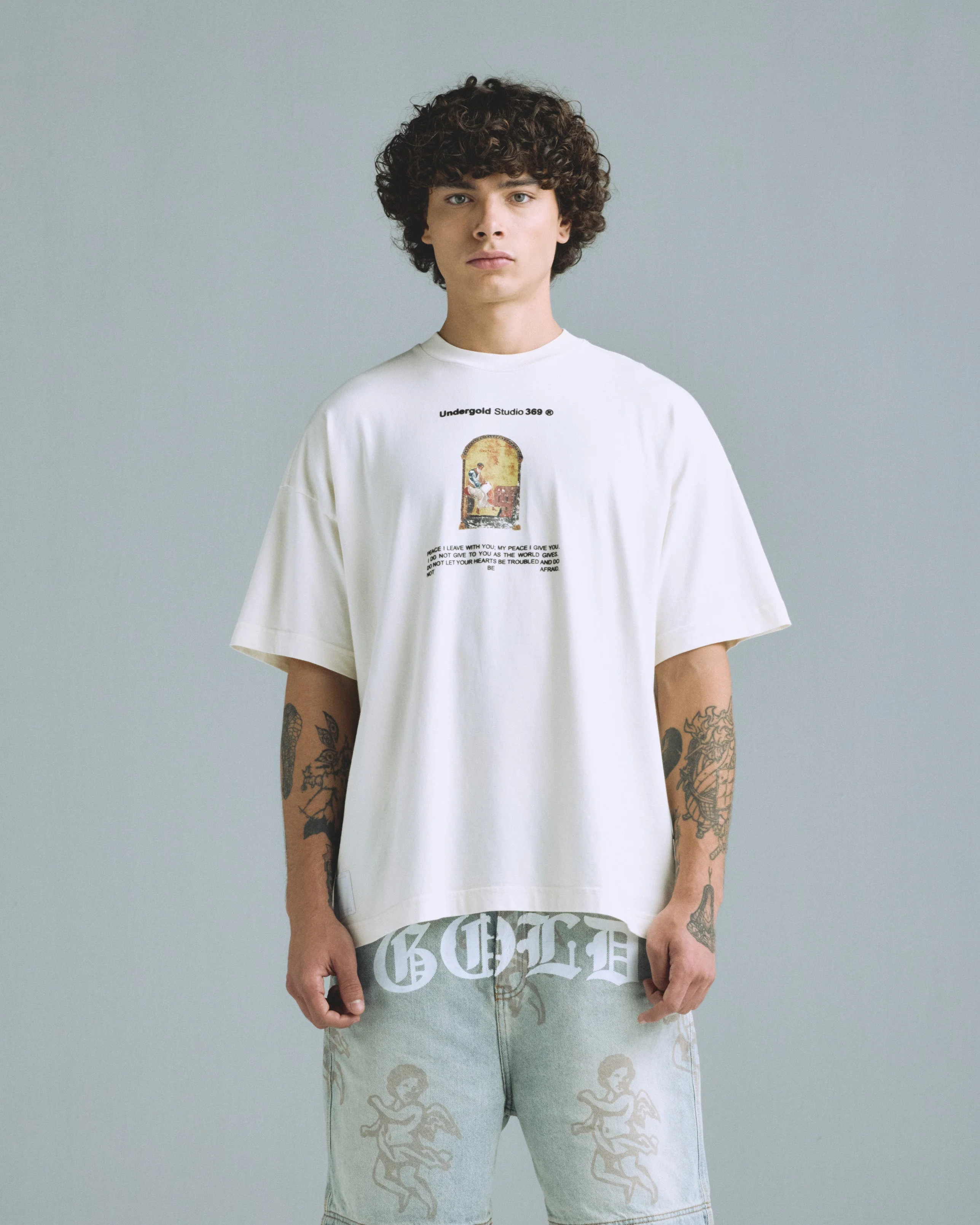 Gratia Plena Saint Matthew Tshirt Cream - Image 8