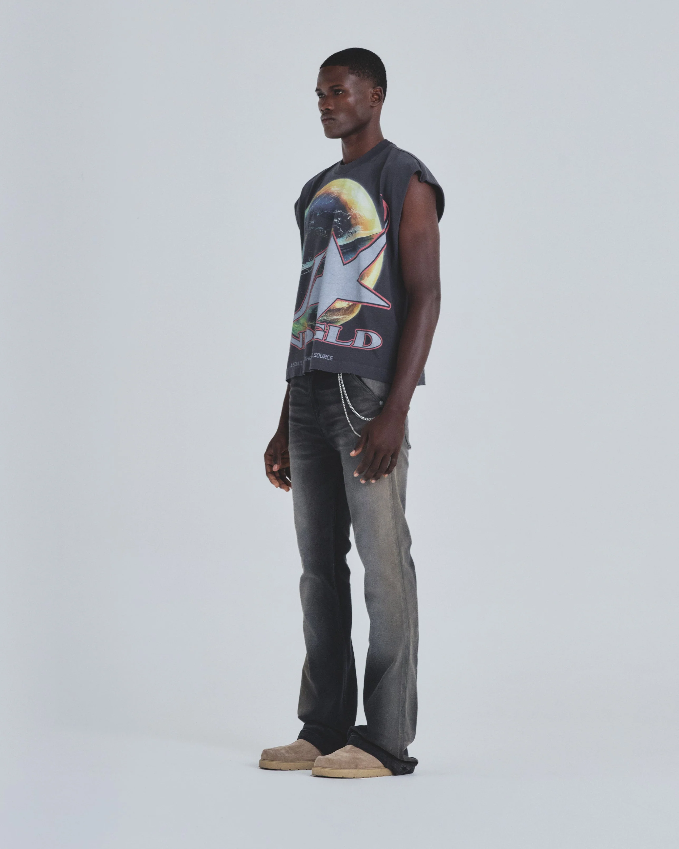 Holy State Neo Terra Sleeveless Tshirt Vintage Gray - Image 5